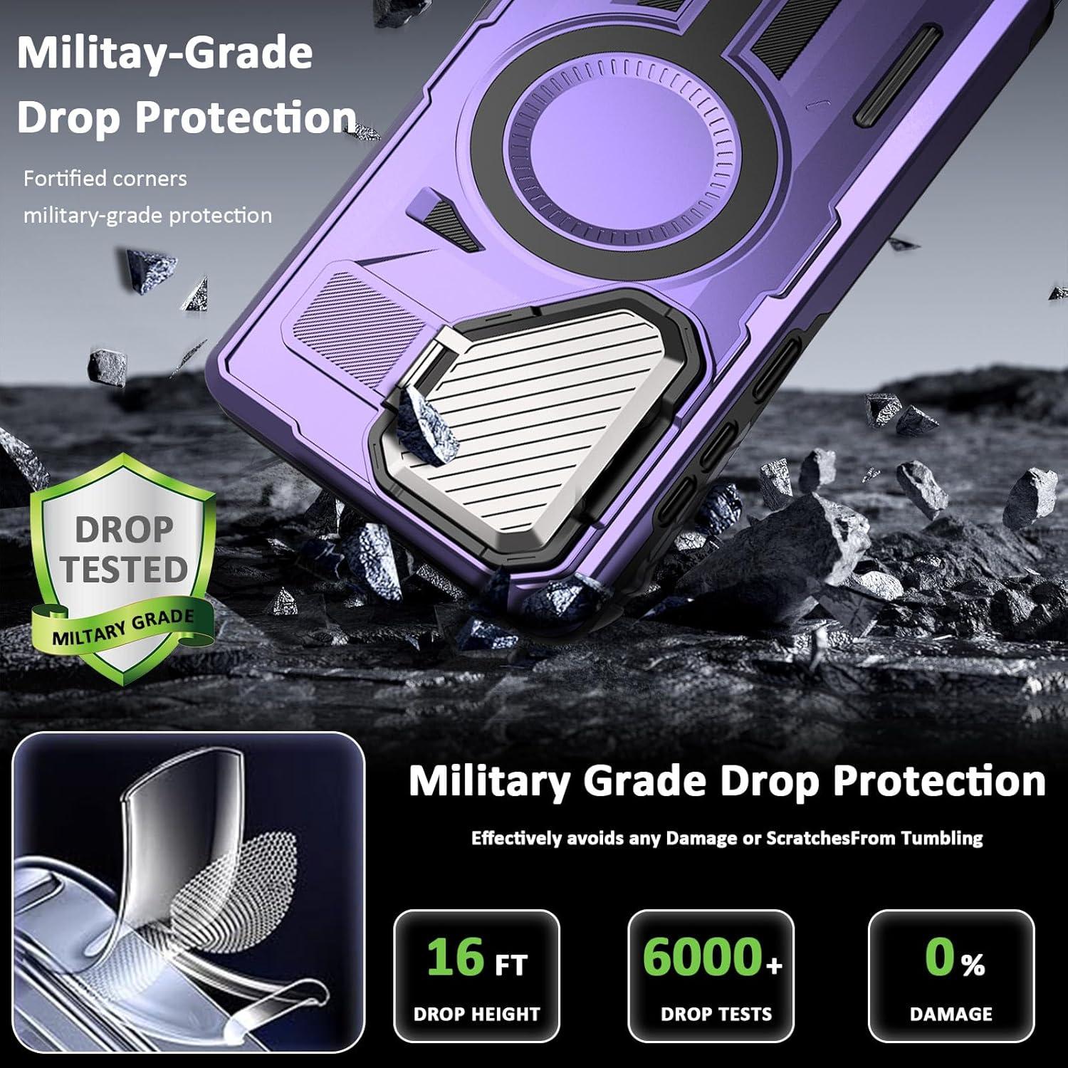 Funda Magnética ZOEII para Samsung Galaxy S25 Plus 6.7" Púrpura