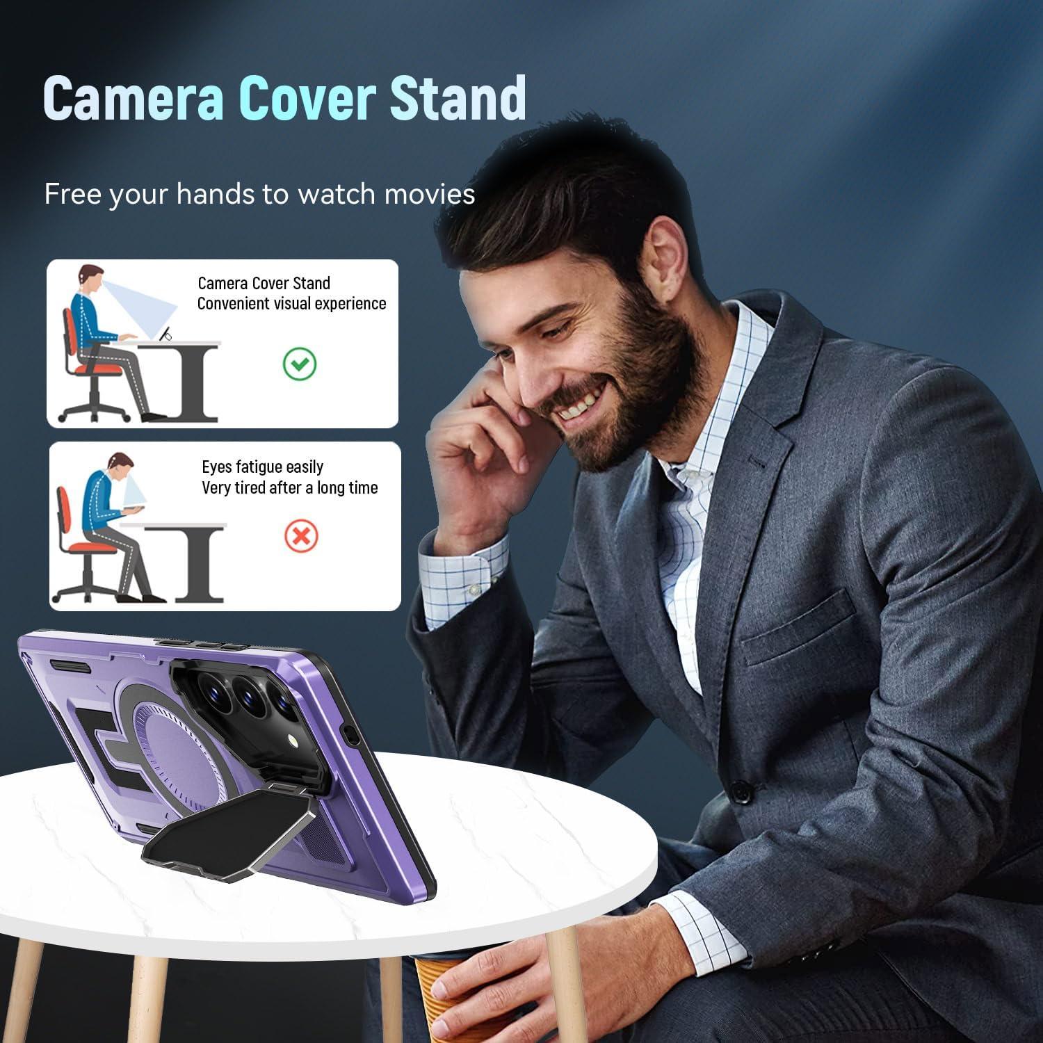 Funda Magnética ZOEII para Samsung Galaxy S25 Plus 6.7" Púrpura