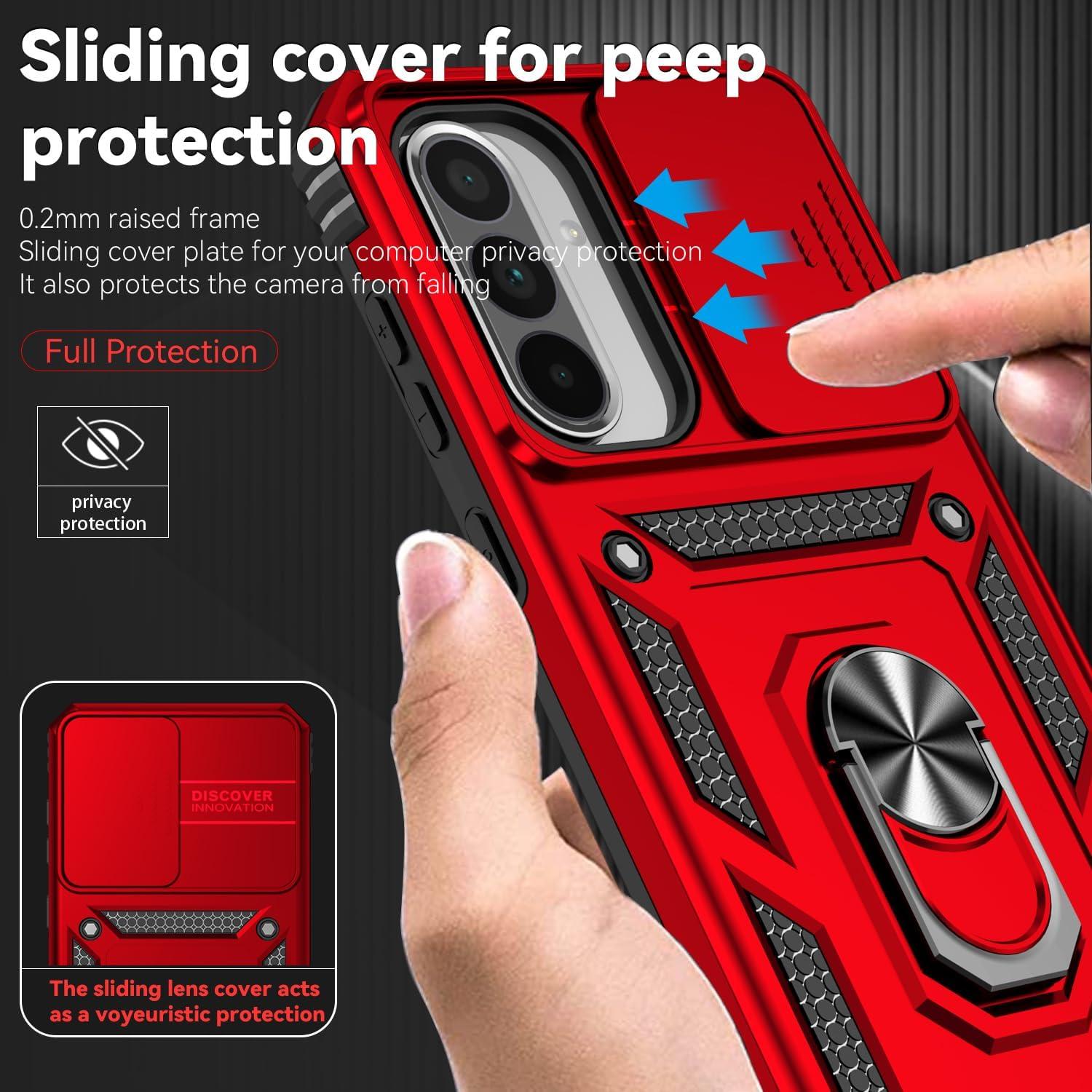 Funda Samsung Galaxy A36 5G con Soporte Anillo y Protector HD