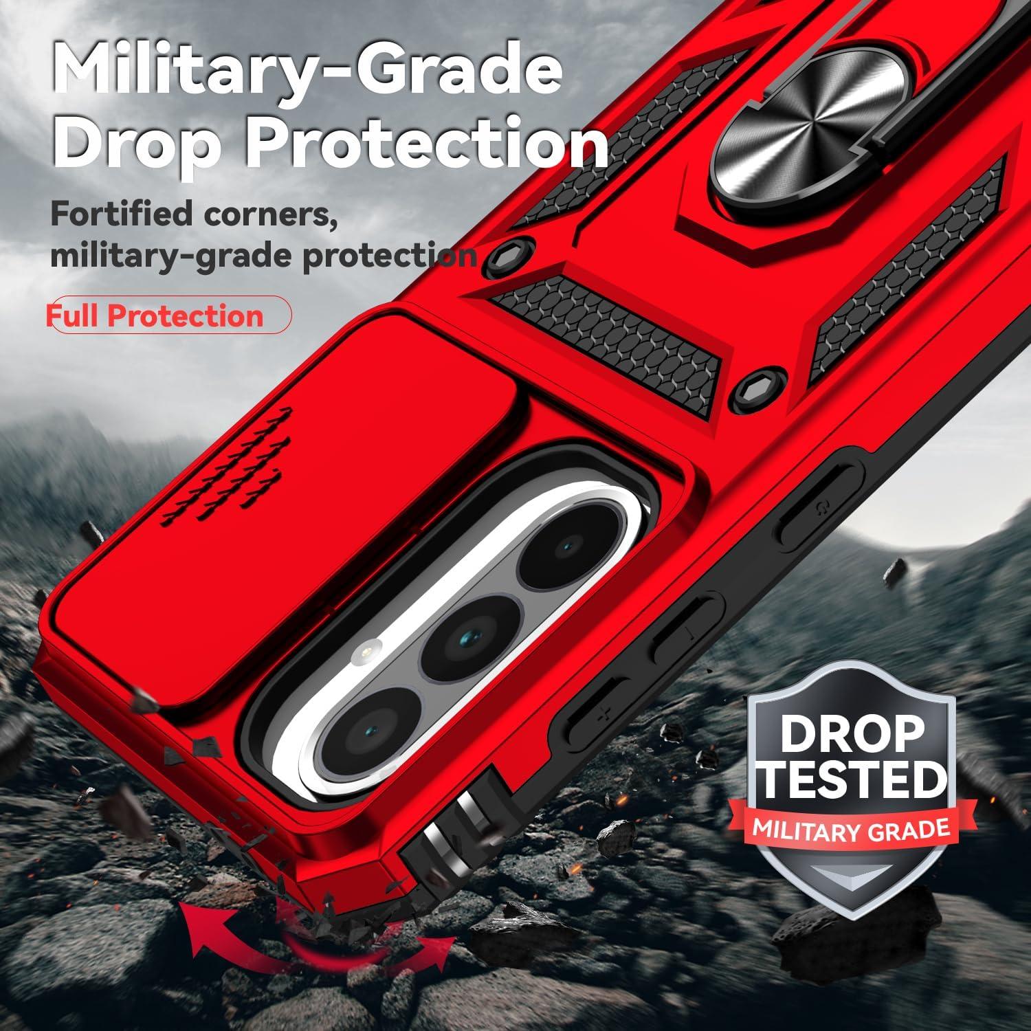 Funda Samsung Galaxy A36 5G con Soporte Anillo y Protector HD