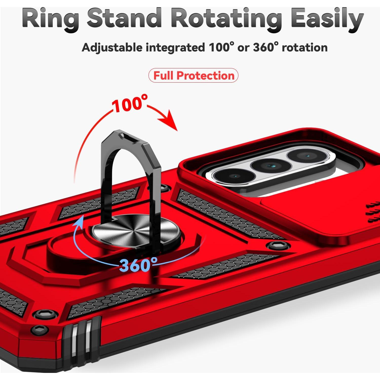 Funda Samsung Galaxy A36 5G con Soporte Anillo y Protector HD