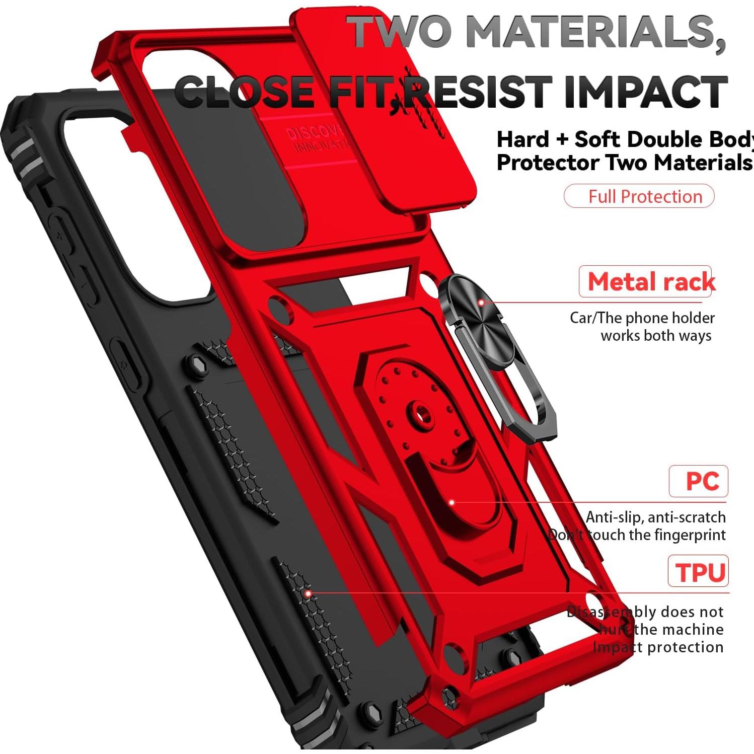 Funda Samsung Galaxy A36 5G con Soporte Anillo y Protector HD