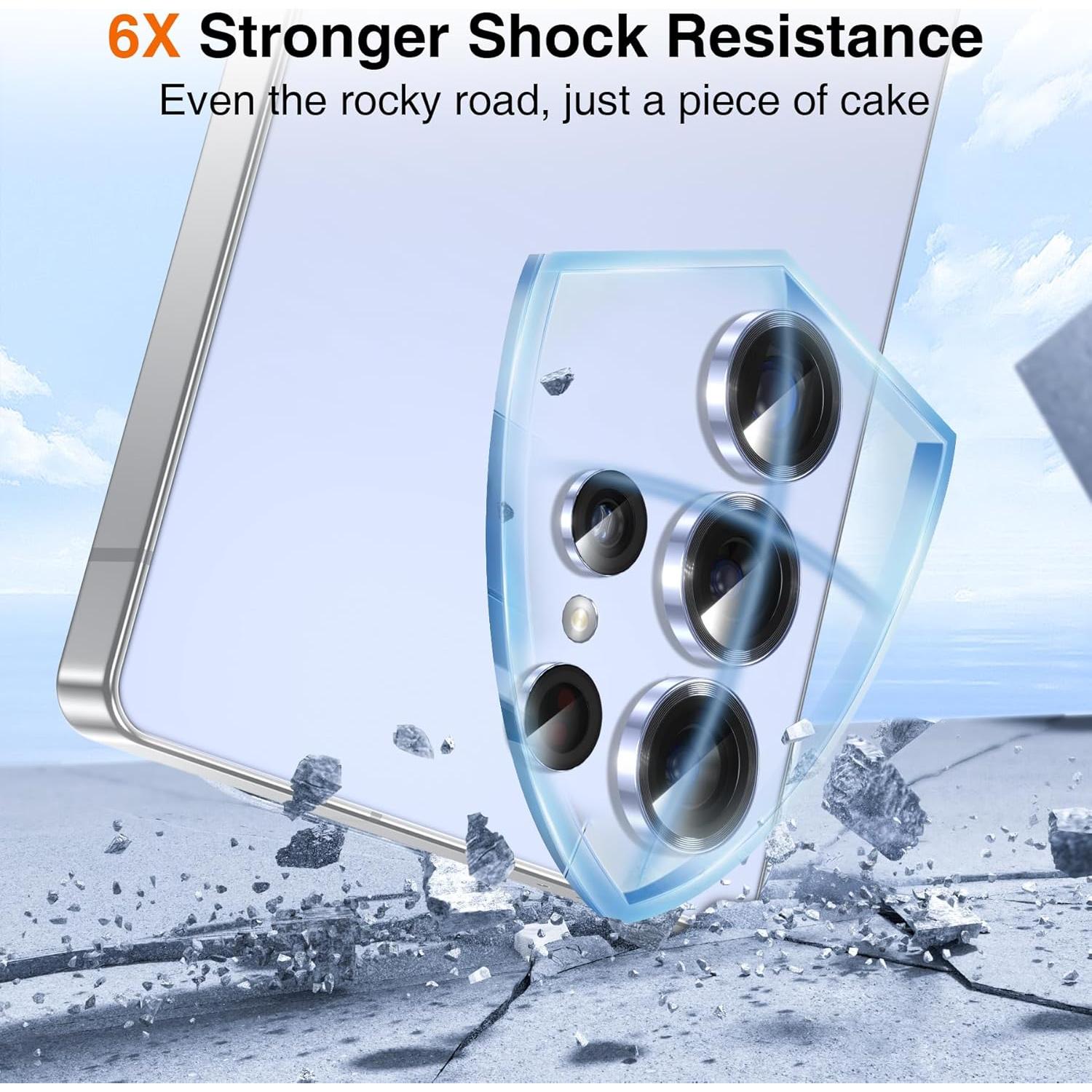 Protector de Lente de Cámara YWXTW para Galaxy S25 Ultra 9H