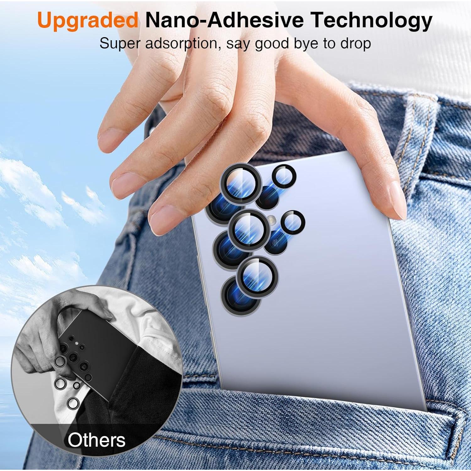 Protector de Lente de Cámara YWXTW para Galaxy S25 Ultra 9H