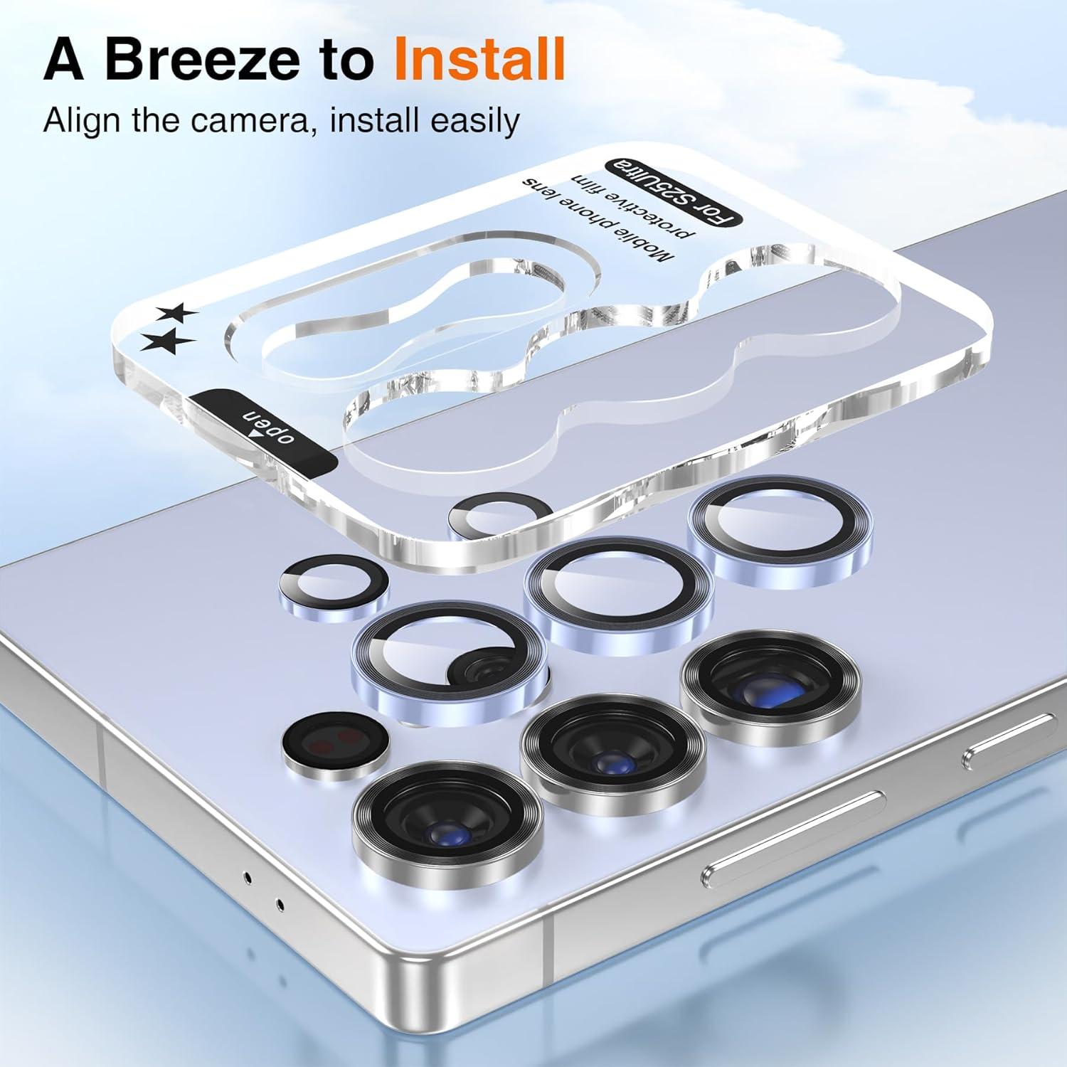 Protector de Lente de Cámara YWXTW para Galaxy S25 Ultra 9H