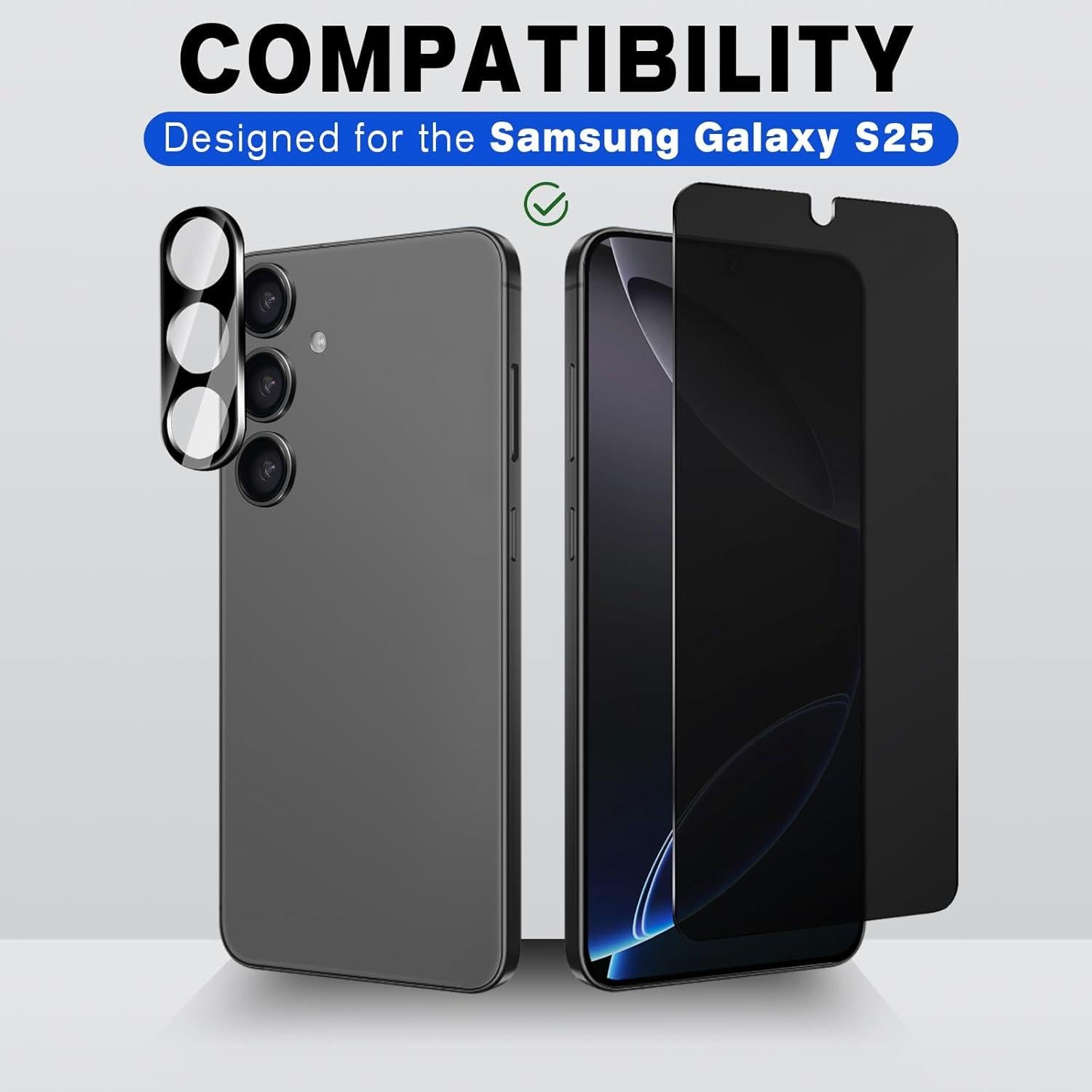 Protector de Pantalla Privado NECARSIN para Samsung Galaxy S25