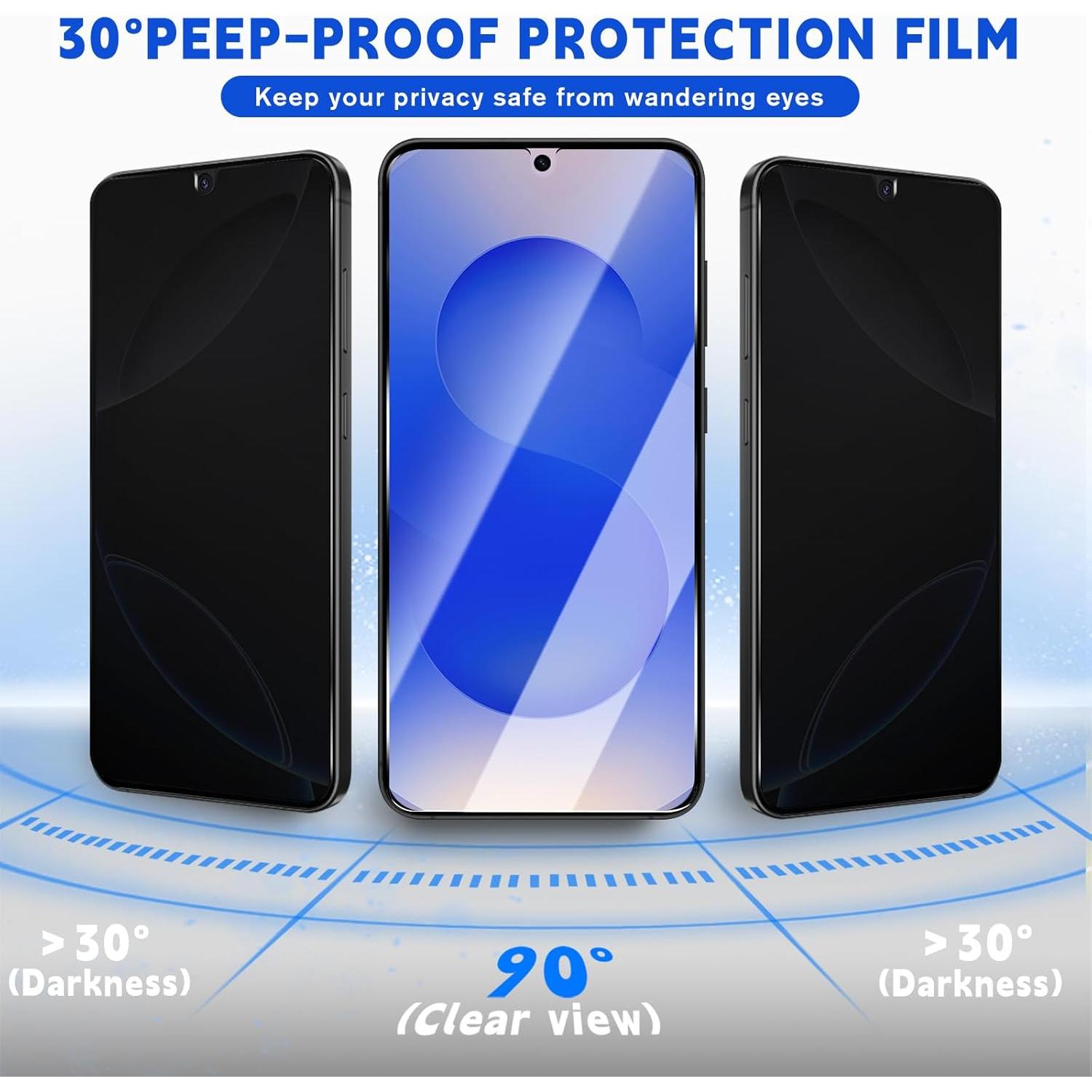 Protector de Pantalla Privado NECARSIN para Samsung Galaxy S25