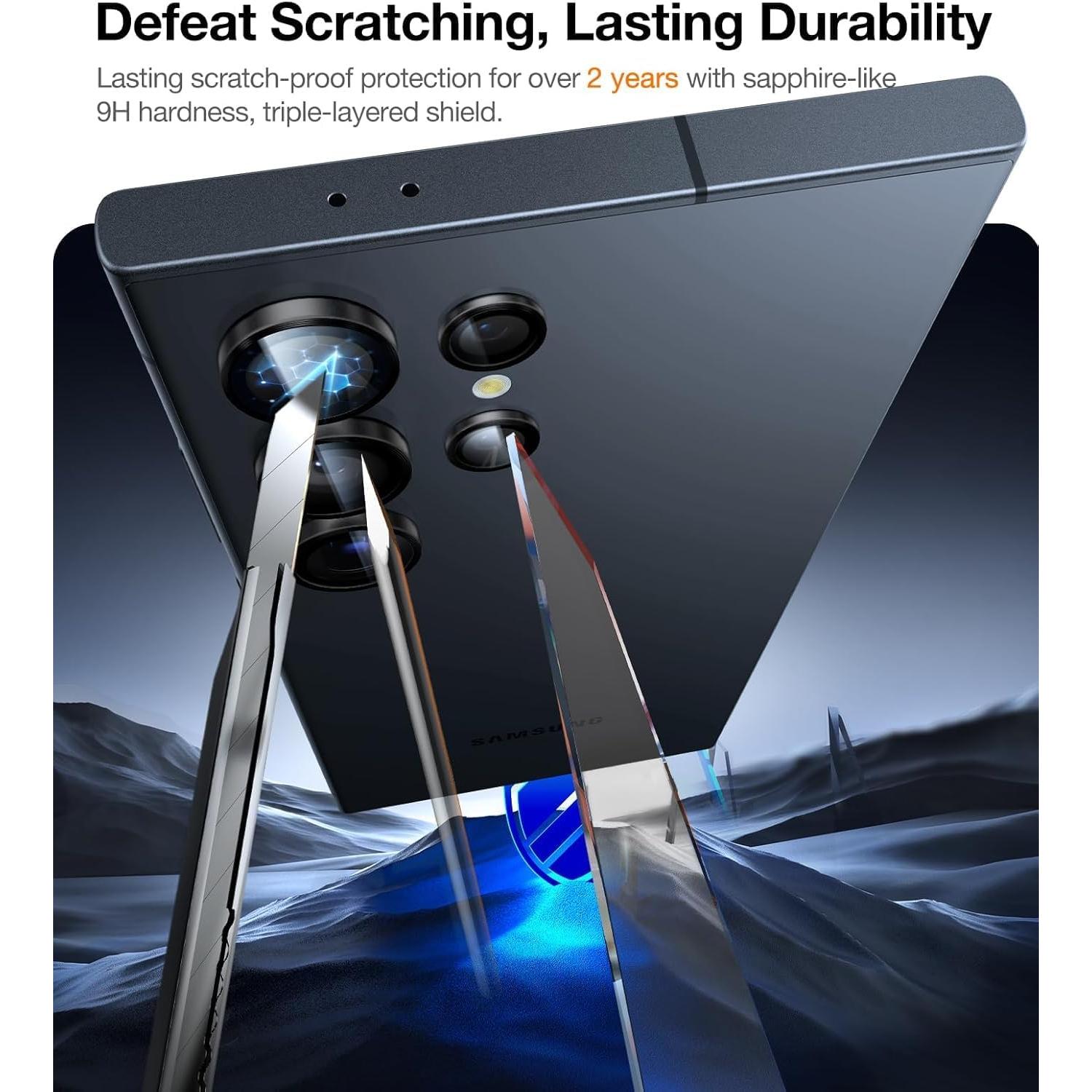 Protector de Lente de Cámara UltraGlass 9H+ para Samsung Galaxy S24 Ultra