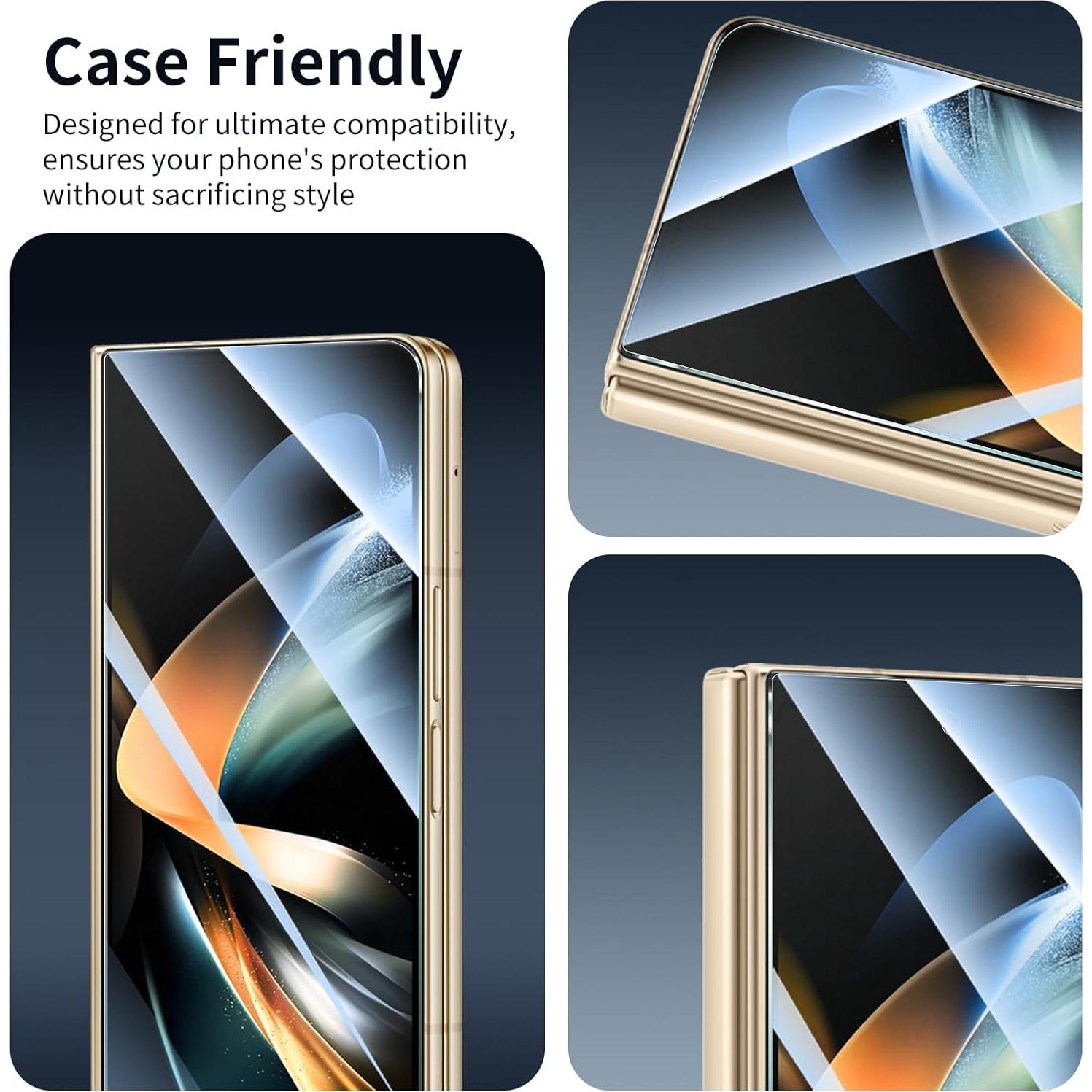 Protector de Pantalla y Lente para Samsung Galaxy Fold 4 - Cristal Templado HD