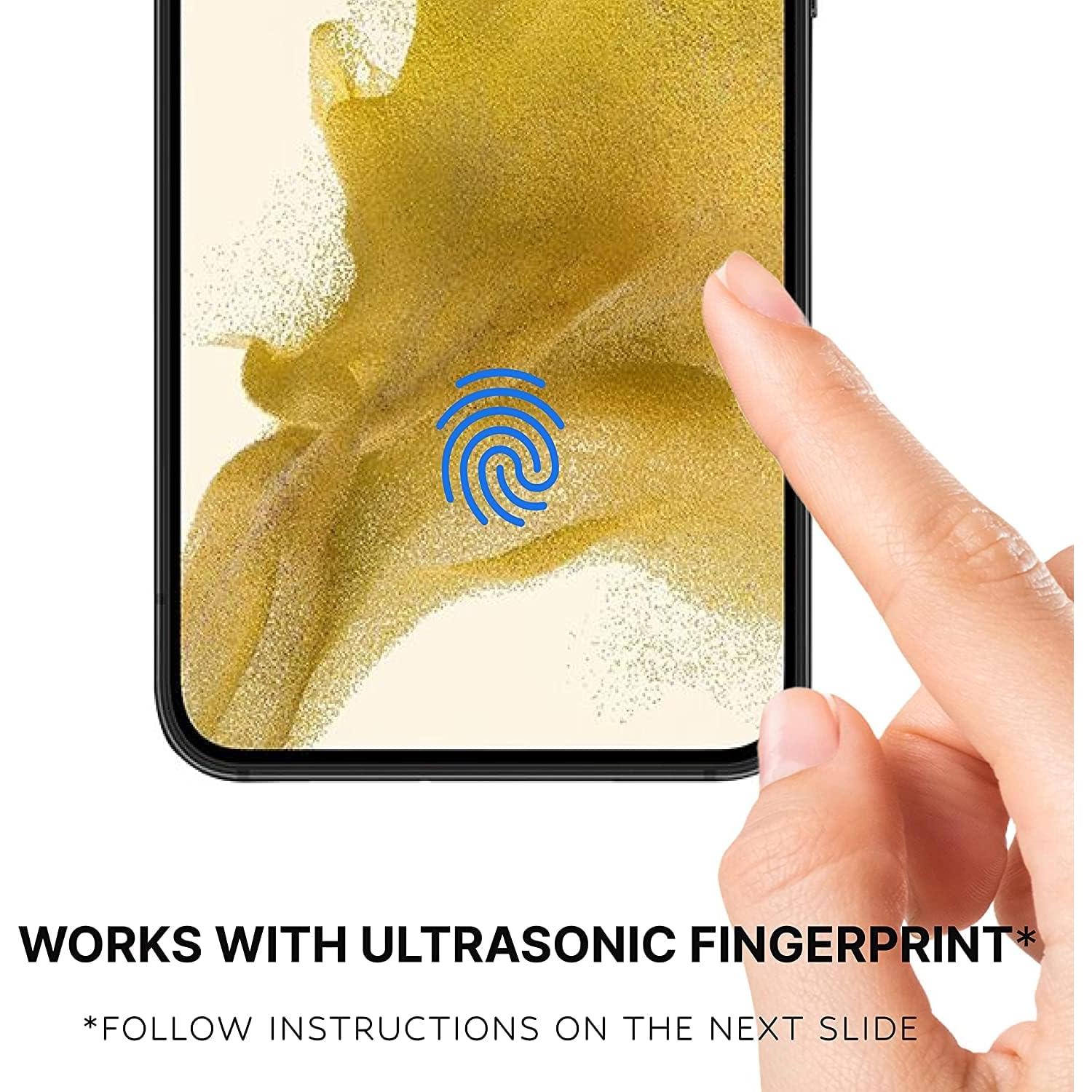 Inskin Privacy Screen and HD Clear Camera Lens Protector, fits Samsung Galaxy S23 5G 6.1 inch [2023] - 3+3 Pack, 9H Anti Spy Tempered Glass Film, Fingerprint Unlock, Case-Friendly