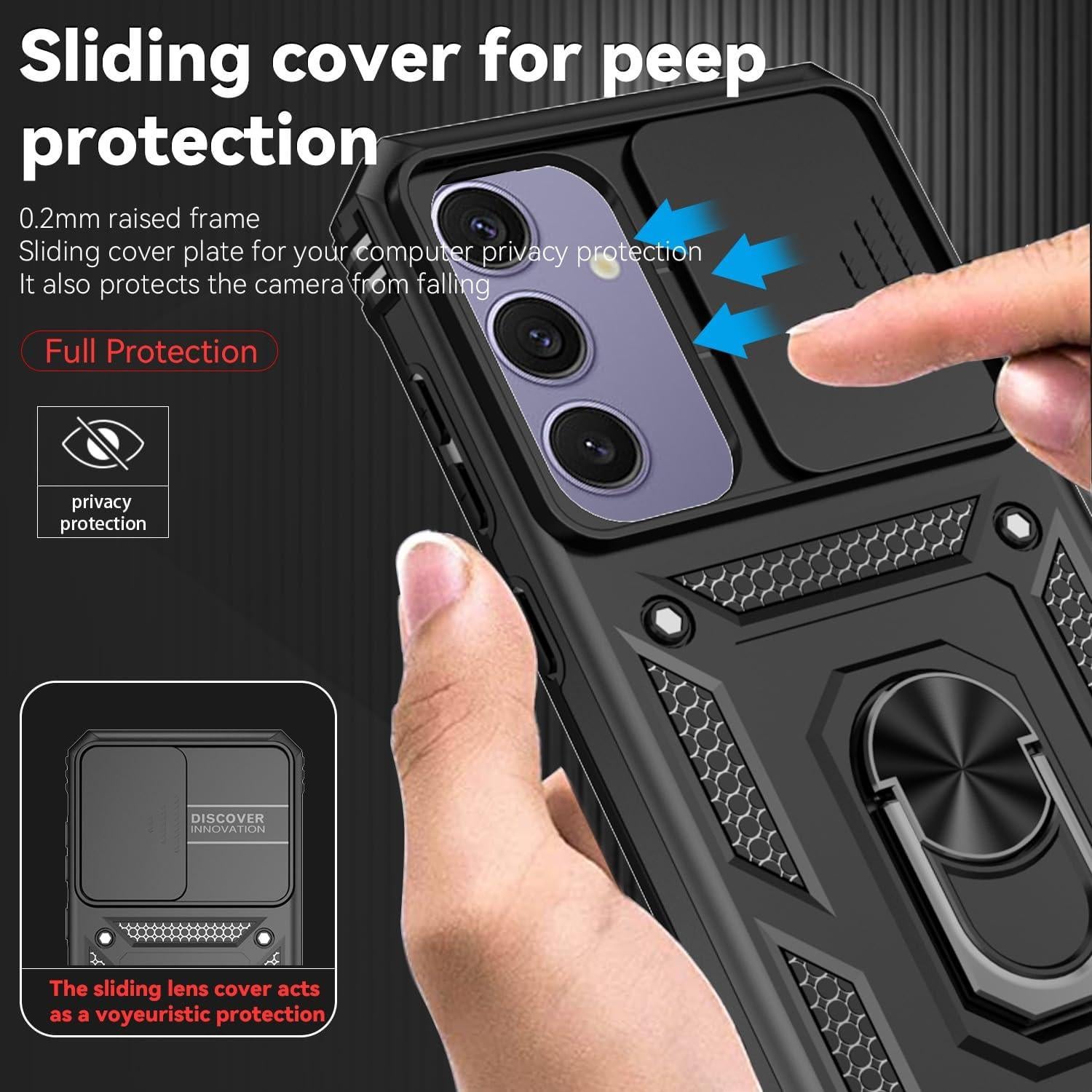 Funda Samsung S24 FE Grado Militar con Soporte y Protección HD