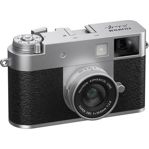 Cámara Digital FUJIFILM X Half Plata + Tarjeta 128GB + Batería