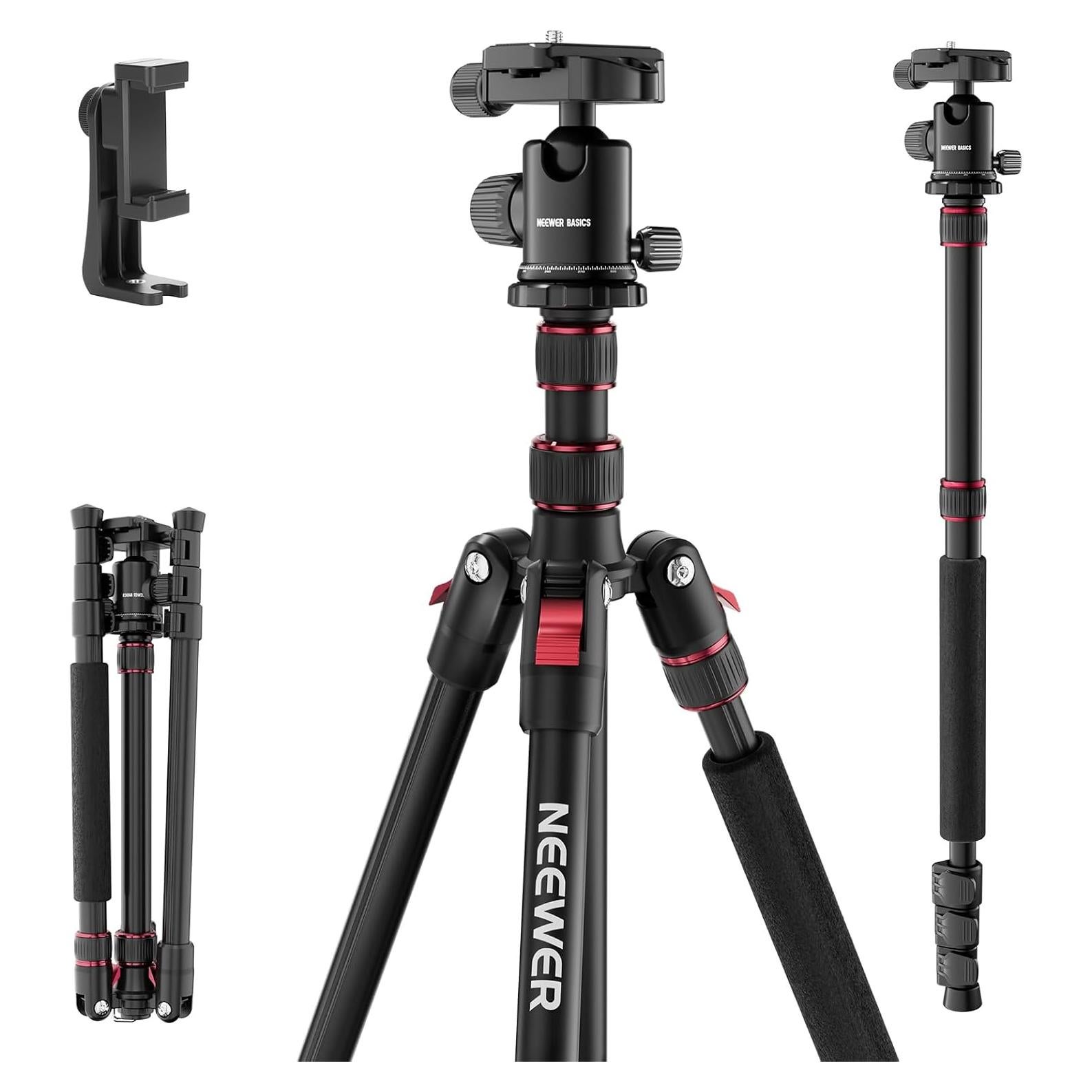 Trípode Monopod NEEWER TP15 Aluminio 180 cm para DSLR y Teléfono