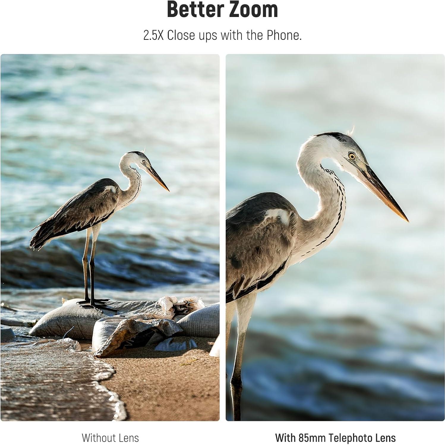 Lente Telefoto NEEWER 85mm 2.5X para Teléfono con Filtro ND