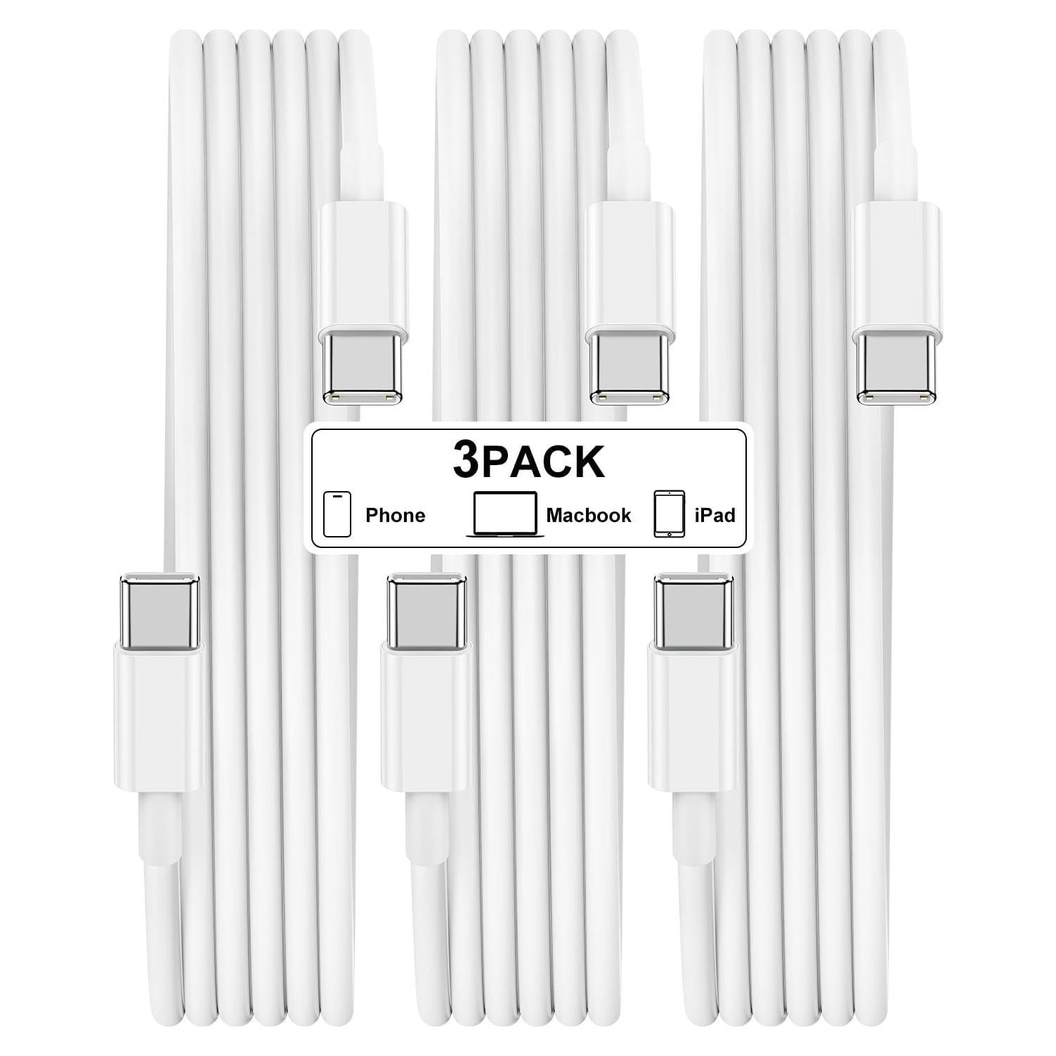 Cable USB C a USB C 60W 1.83m Hefaao Carga Rápida