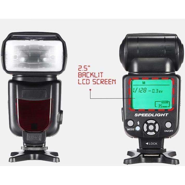 Flash Speedlite Digital Nc ALT-95CN-953 con Pantalla LCD