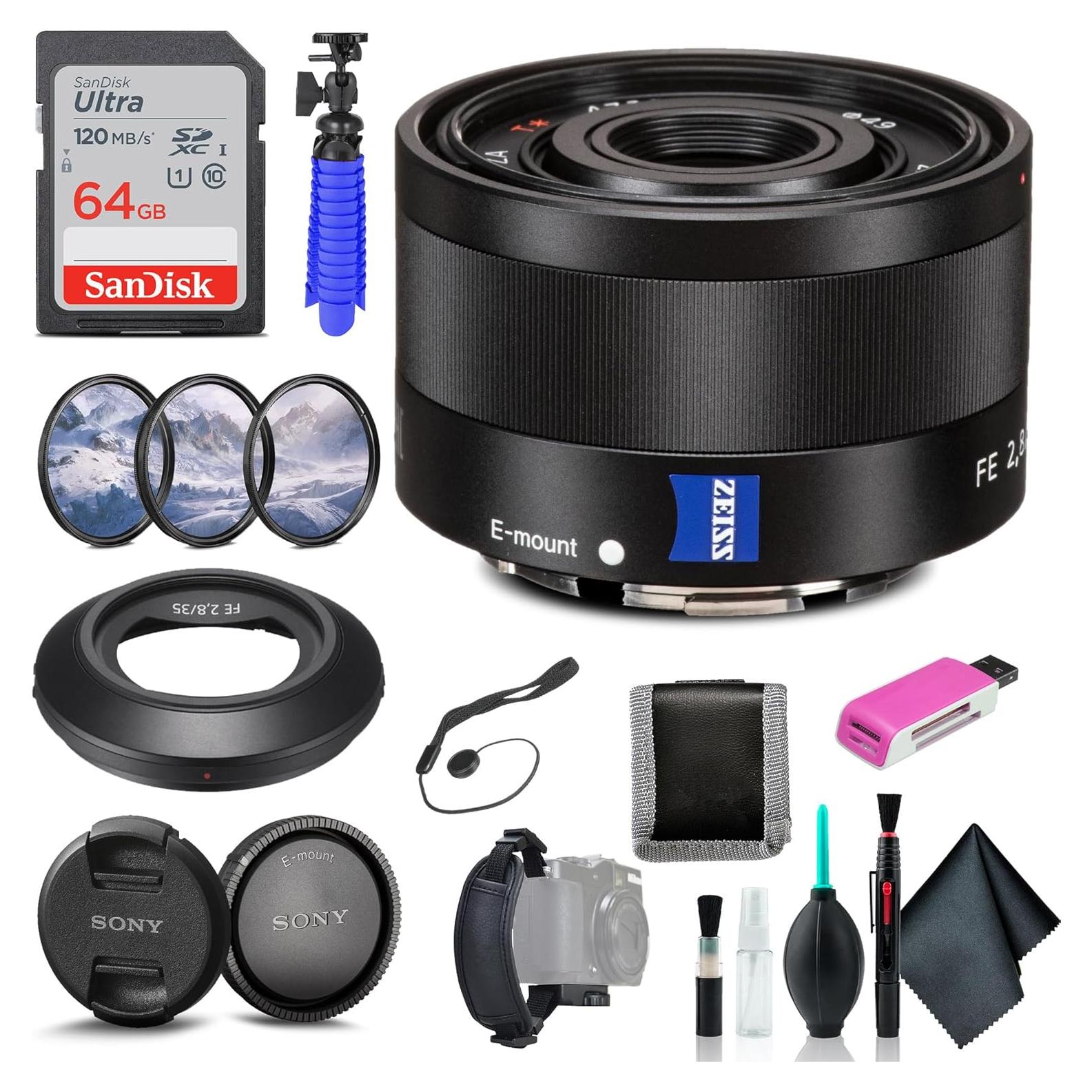 Lente Prime Sony Sonnar T FE 35mm F2.8 ZA - Ultra Compacta