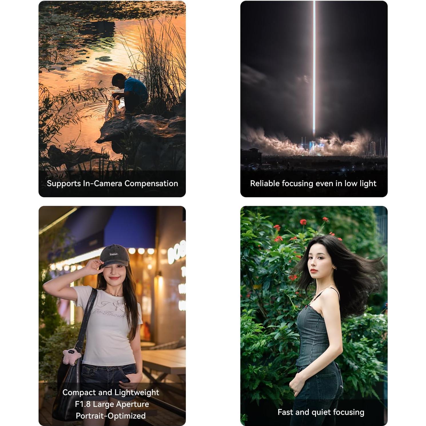 Lente YONGNUO 50mm F1.8 para Sony E-Mount - Enfoque Automático