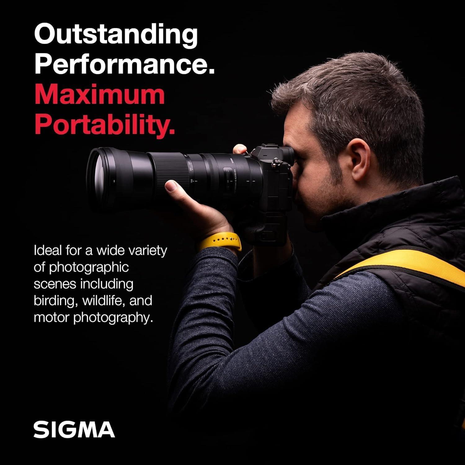 Lente Telefoto Sigma 150-600mm F5-6.3 para Nikon - 4.58 kg