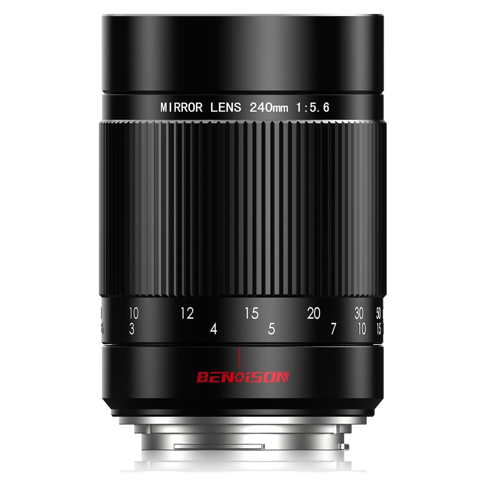 Lente Telefoto Manual BENOISON 240mm f5.6 para Canon EF