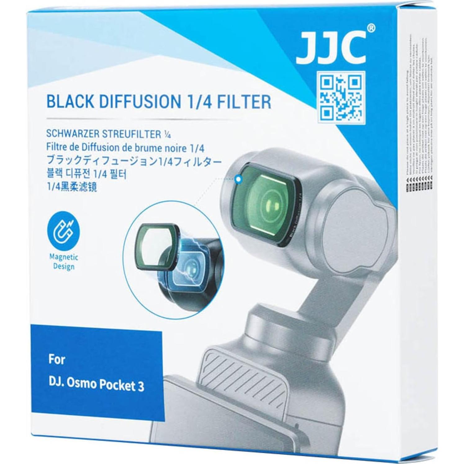 Filtro de Difusión Negra Magnético JJC 1/4 para DJI Osmo Pocket 3