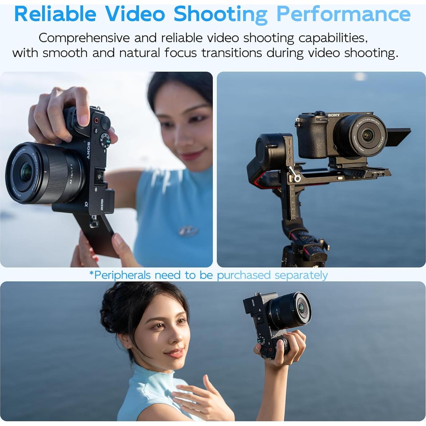 Lente VILTROX AF 15mm F1.7 E para cámaras Sony APS-C