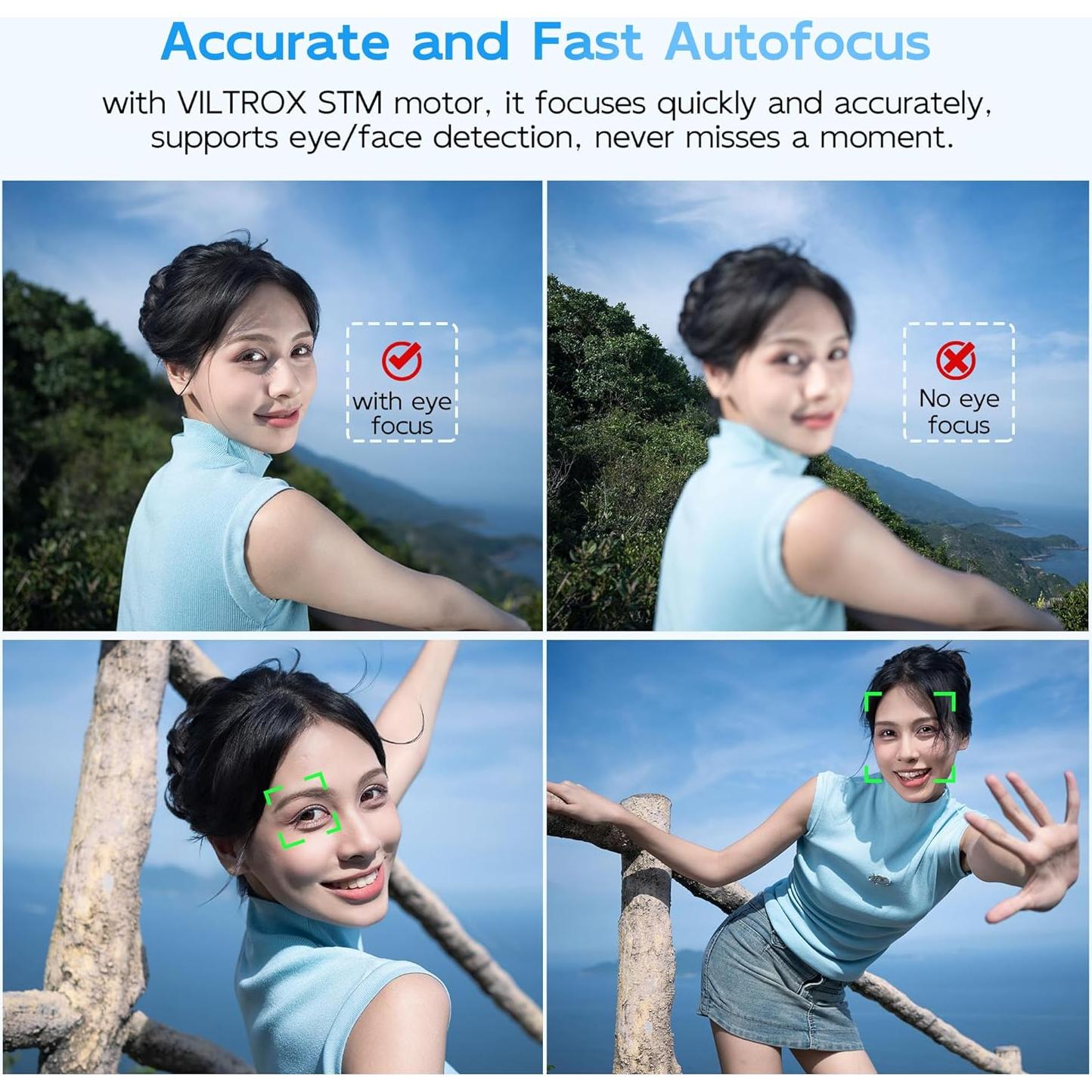 Lente VILTROX AF 15mm F1.7 E para cámaras Sony APS-C