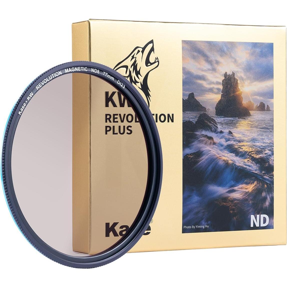 Filtro ND8 Magnético Kase KW Revolution Plus 77mm Vidrio Óptico