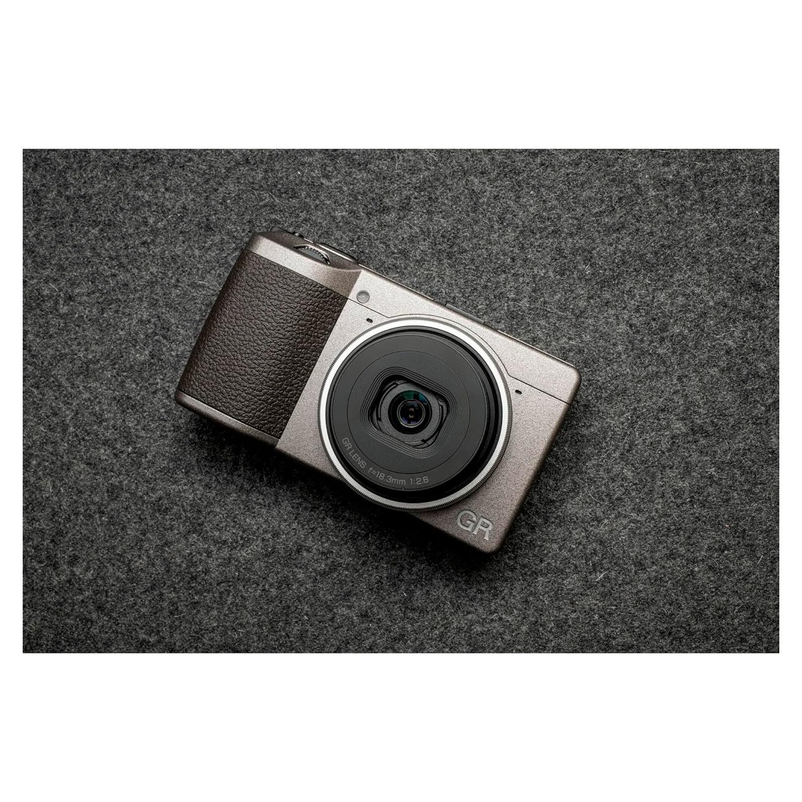 GR III Diary Edition, Metallic Warm-Gray Body with Dark Brown Grip and Natural Silver Ring, Digital Compact Camera with 24MP APS-C Size CMOS Sensor, 28mmF2.8 GR Lens (in The 35mm Format)