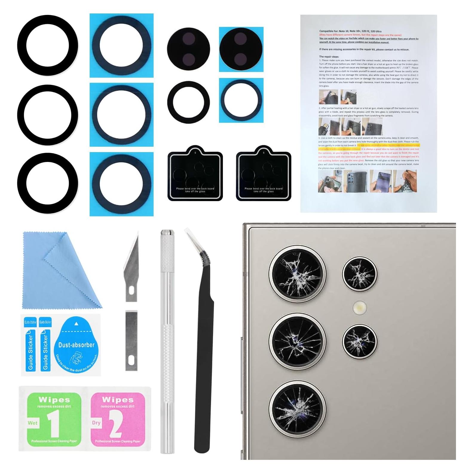 Reemplazo Cristal Lente Cámara Trasera ASDAWN Galaxy S24 Ultra