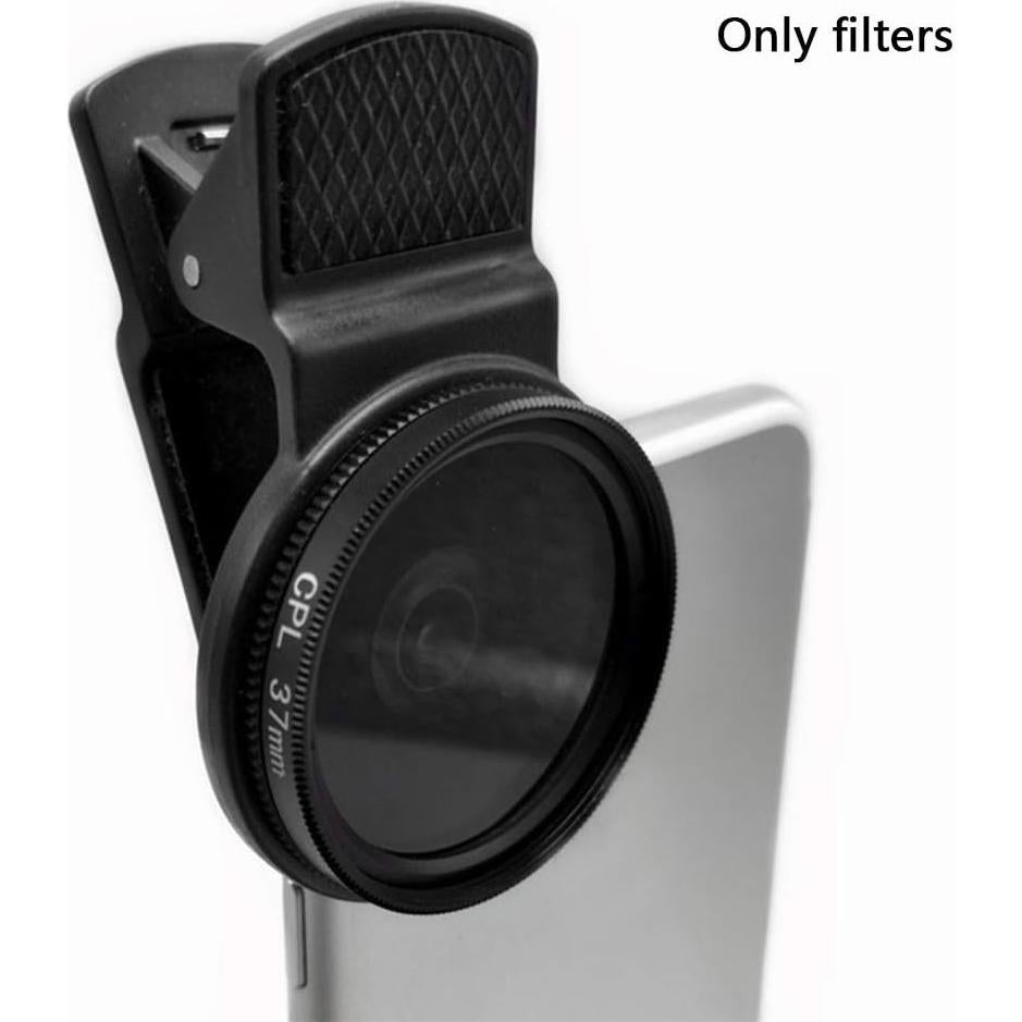 Lente CPL Polarizador Clip-On Faddare 37mm para Teléfonos