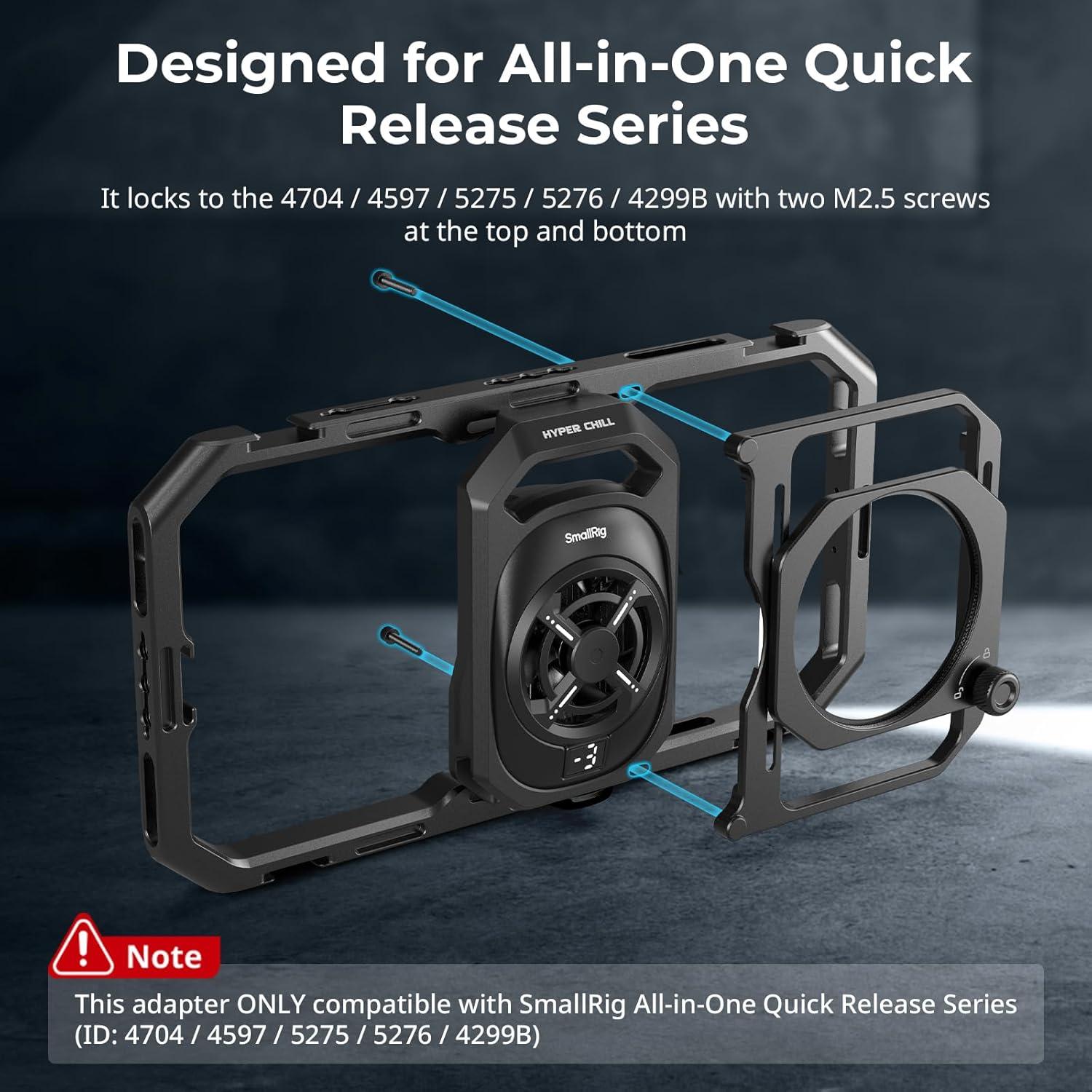 Adaptador de Filtro 67mm SMALLRIG con Capuchones para Smartphone