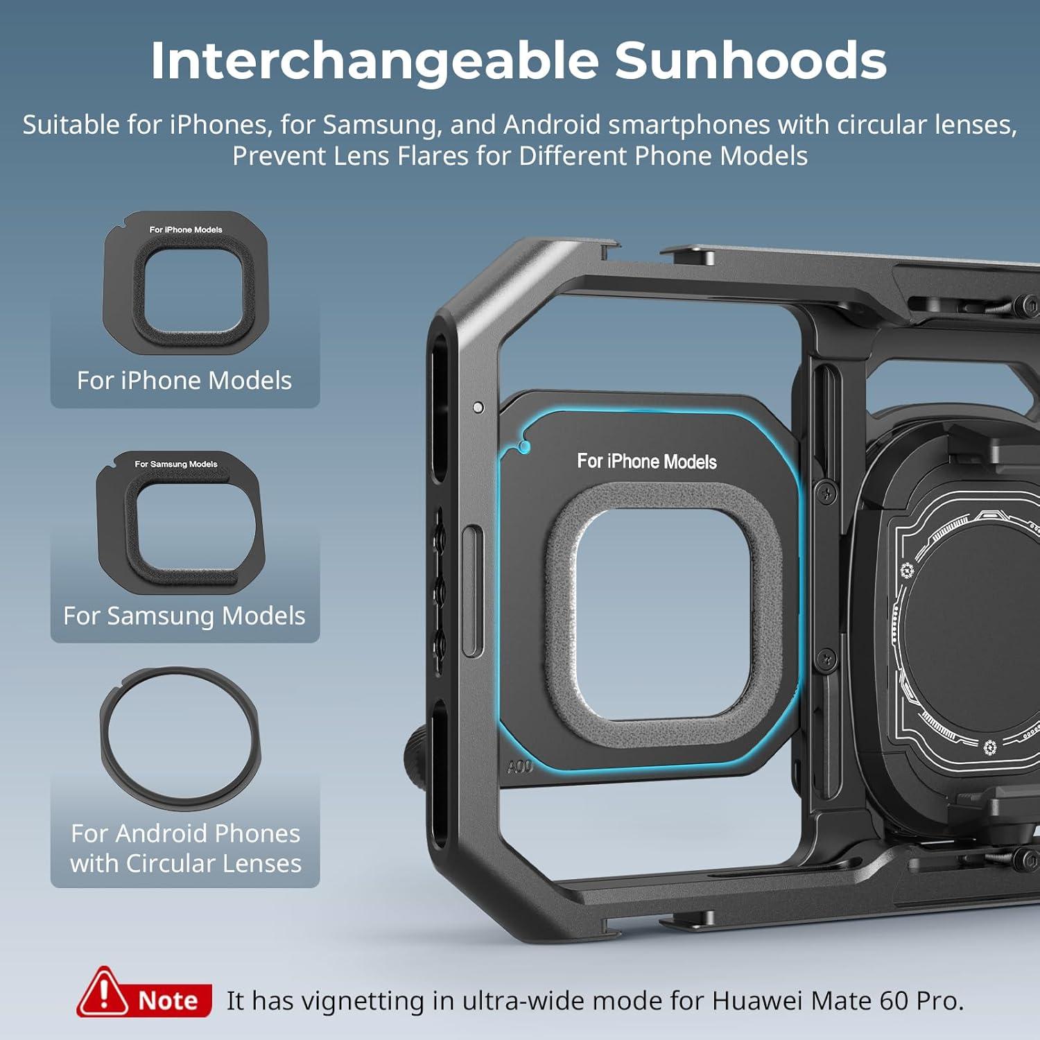 Adaptador de Filtro 67mm SMALLRIG con Capuchones para Smartphone