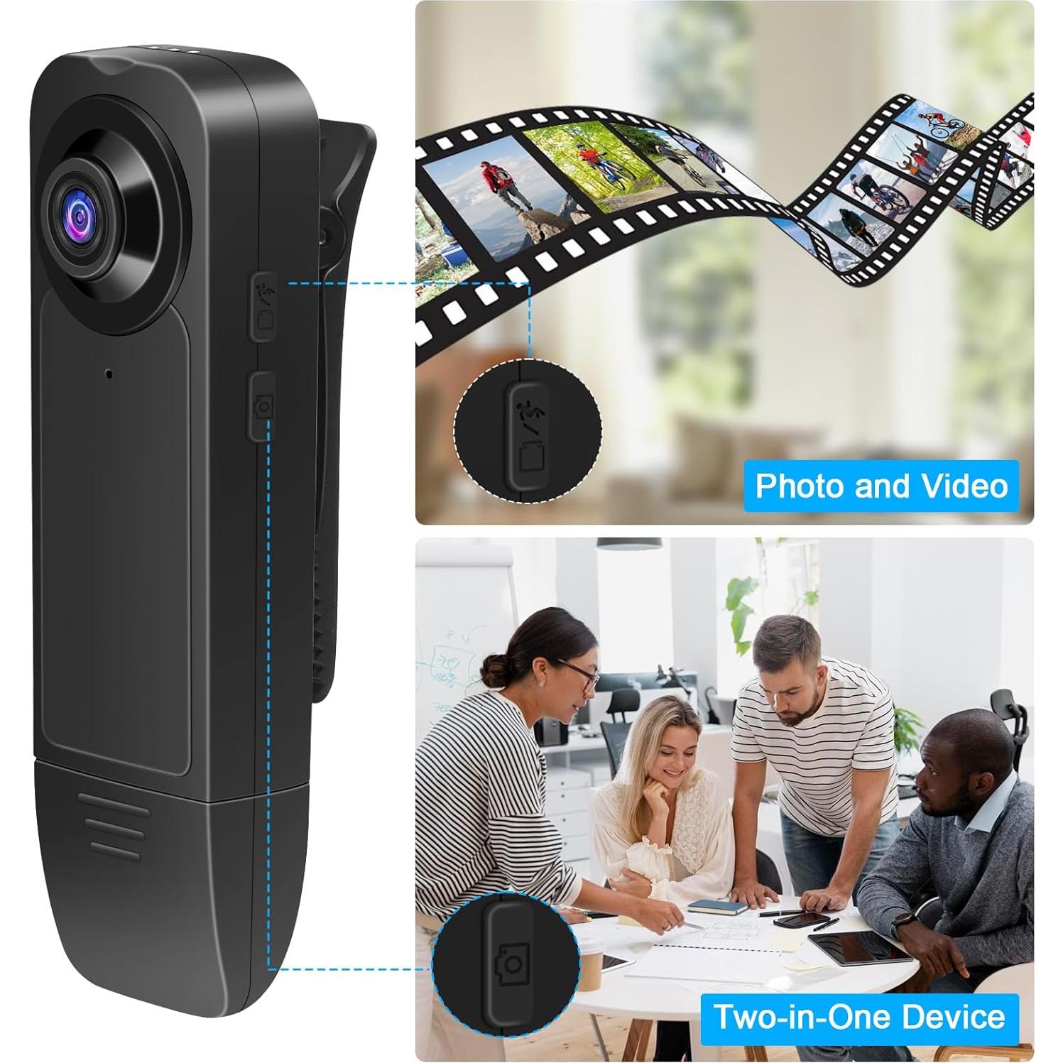 Cámara Corporal Mini UYIKOO 1080P FHD con Visión Nocturna