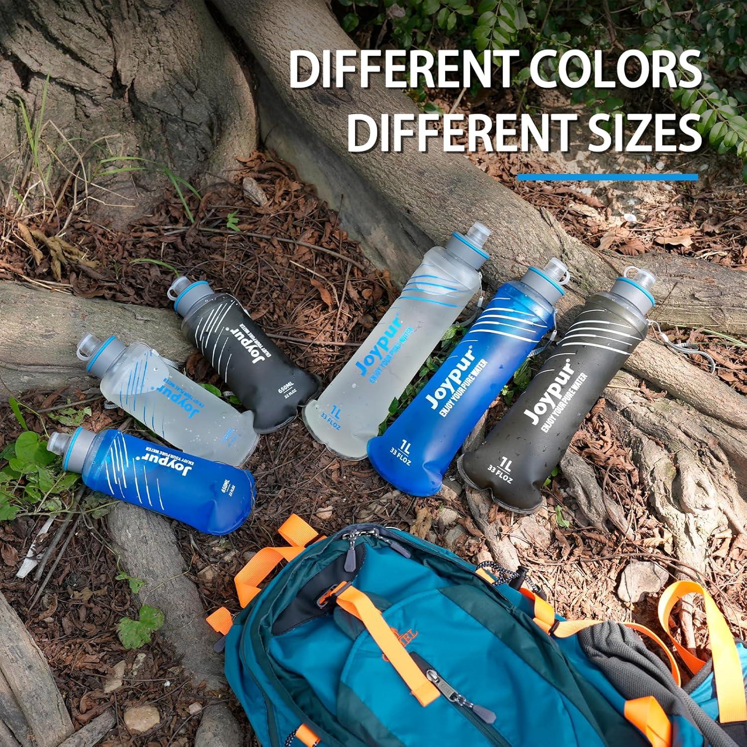 Botella de Agua Plegable Joypur 1L con Filtro NSF/FDA