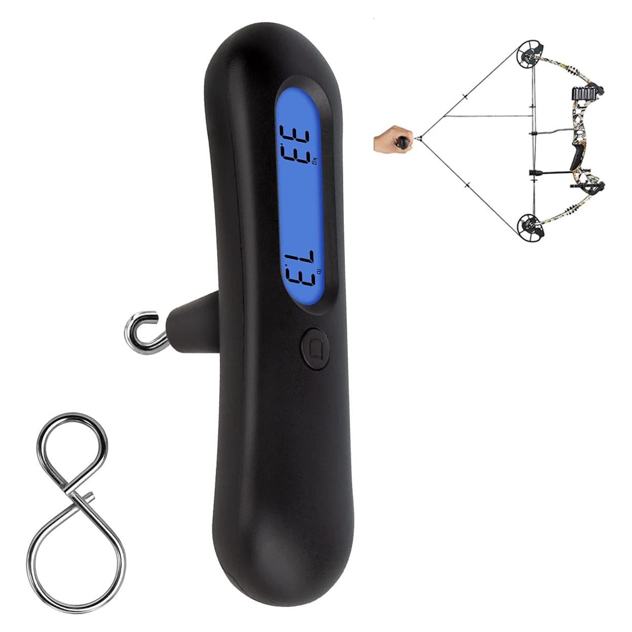 Báscula Digital de Arquería NATUMER 50kg Pantalla LCD Negra