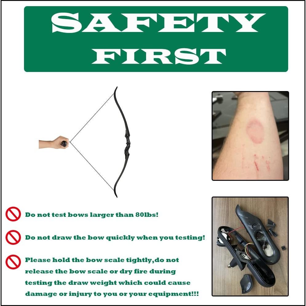 Báscula Digital de Arquería NATUMER 50kg Pantalla LCD Negra