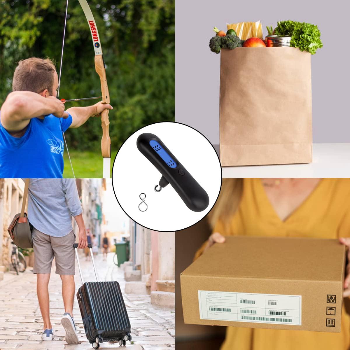 Báscula Digital de Arquería NATUMER 50kg Pantalla LCD Negra