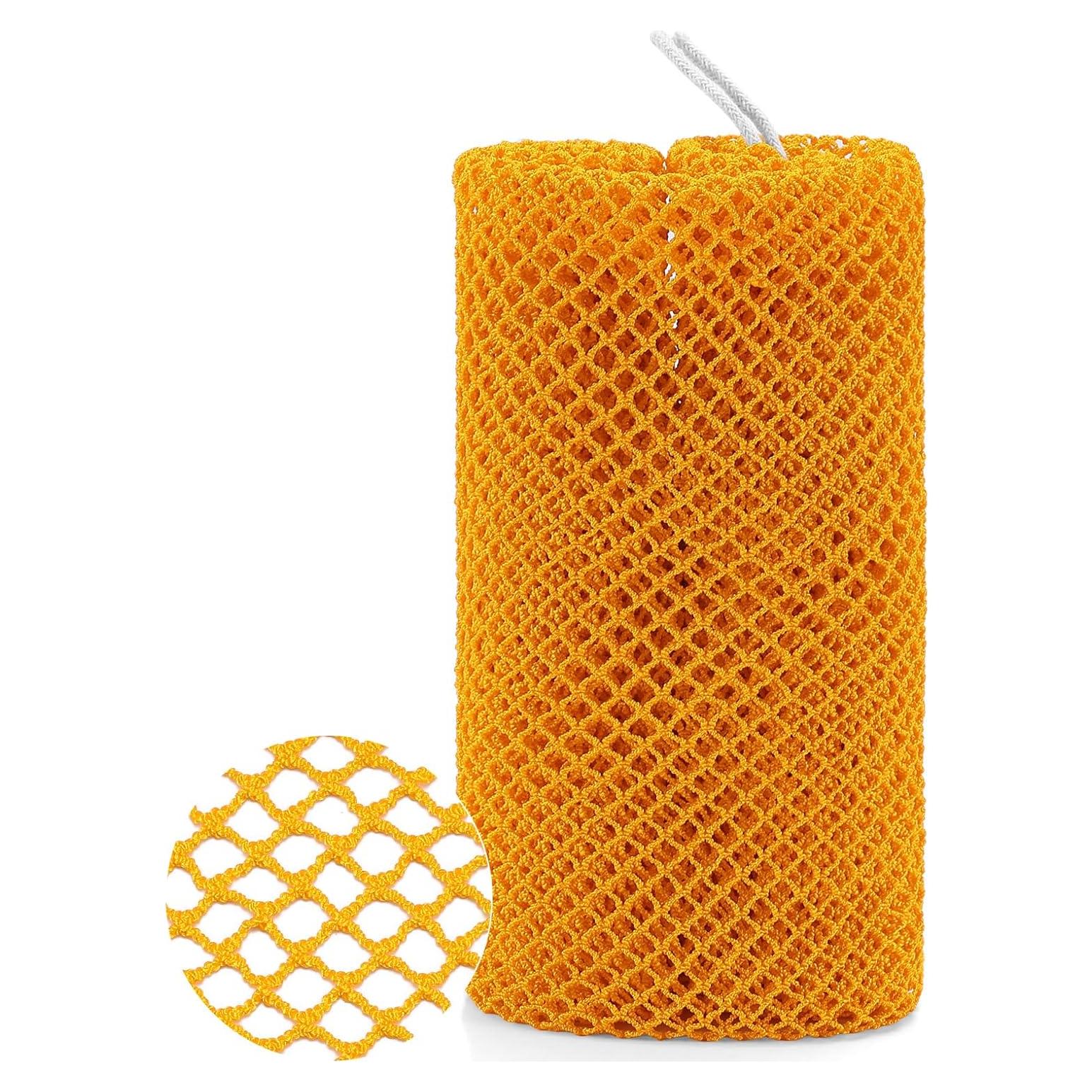 Esponja de Red Africana DTFRLD Naranja Exfoliante 2 Unidades