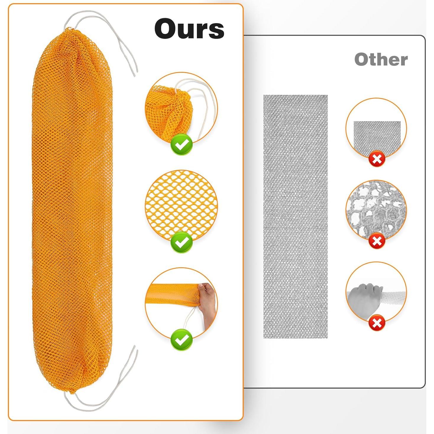 Esponja de Red Africana DTFRLD Naranja Exfoliante 2 Unidades