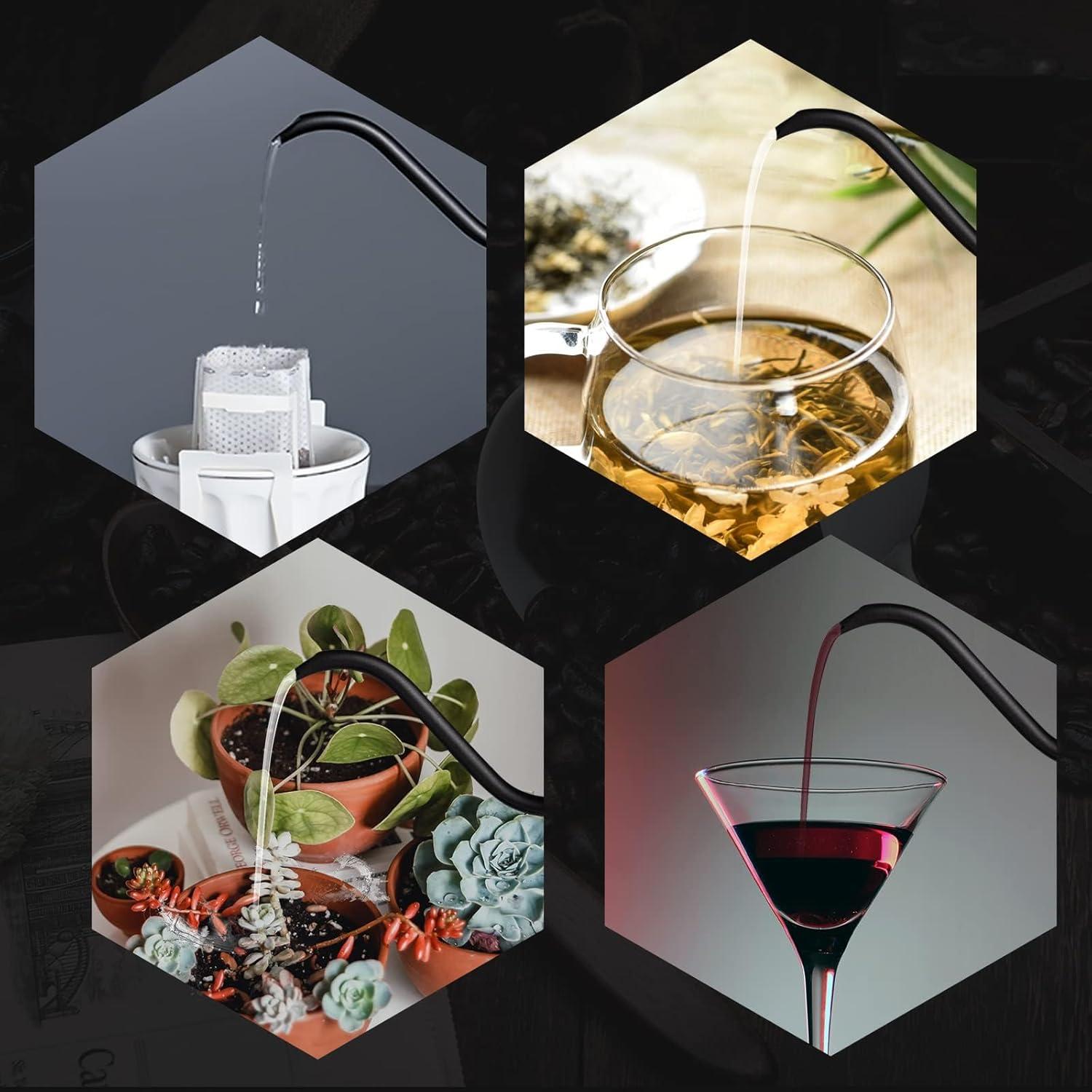 Tetera PARACITY de Acero Inoxidable 350ml con Pico de Ganso