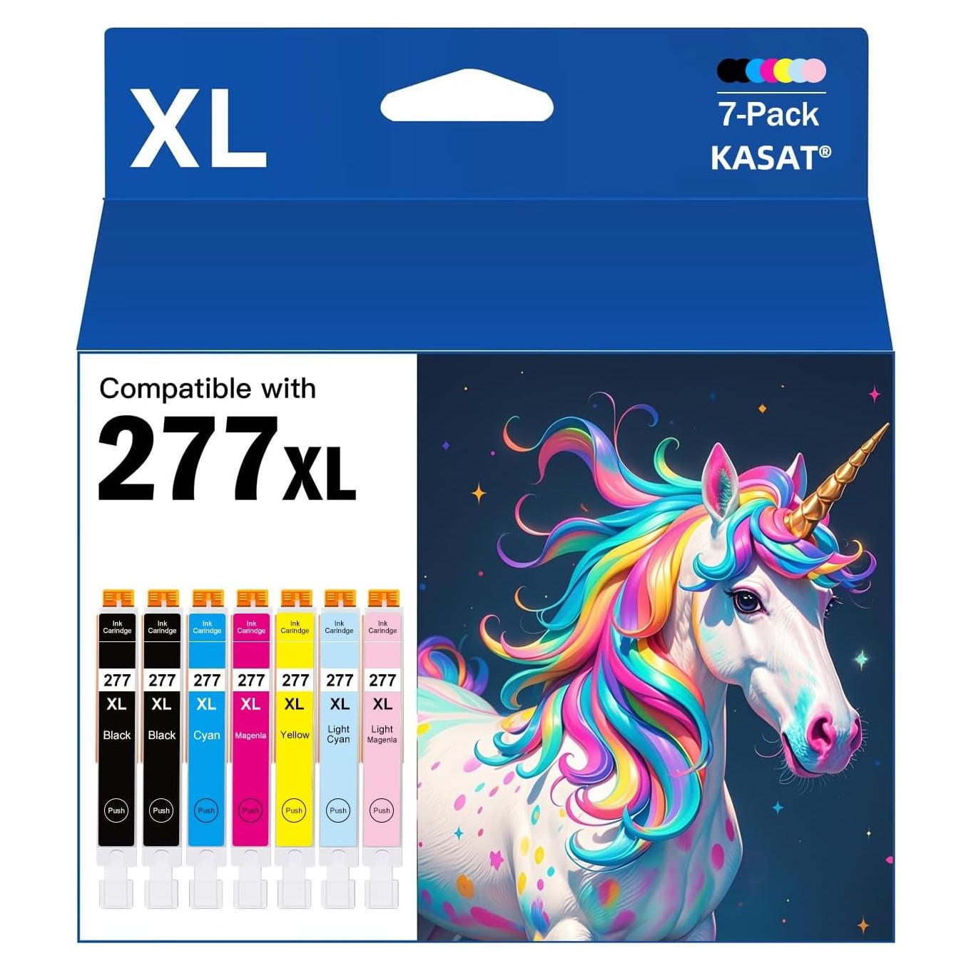 Cartuchos de Tinta KASAT 277XL Reemplazo para Impresora XP-960/970/850/860
