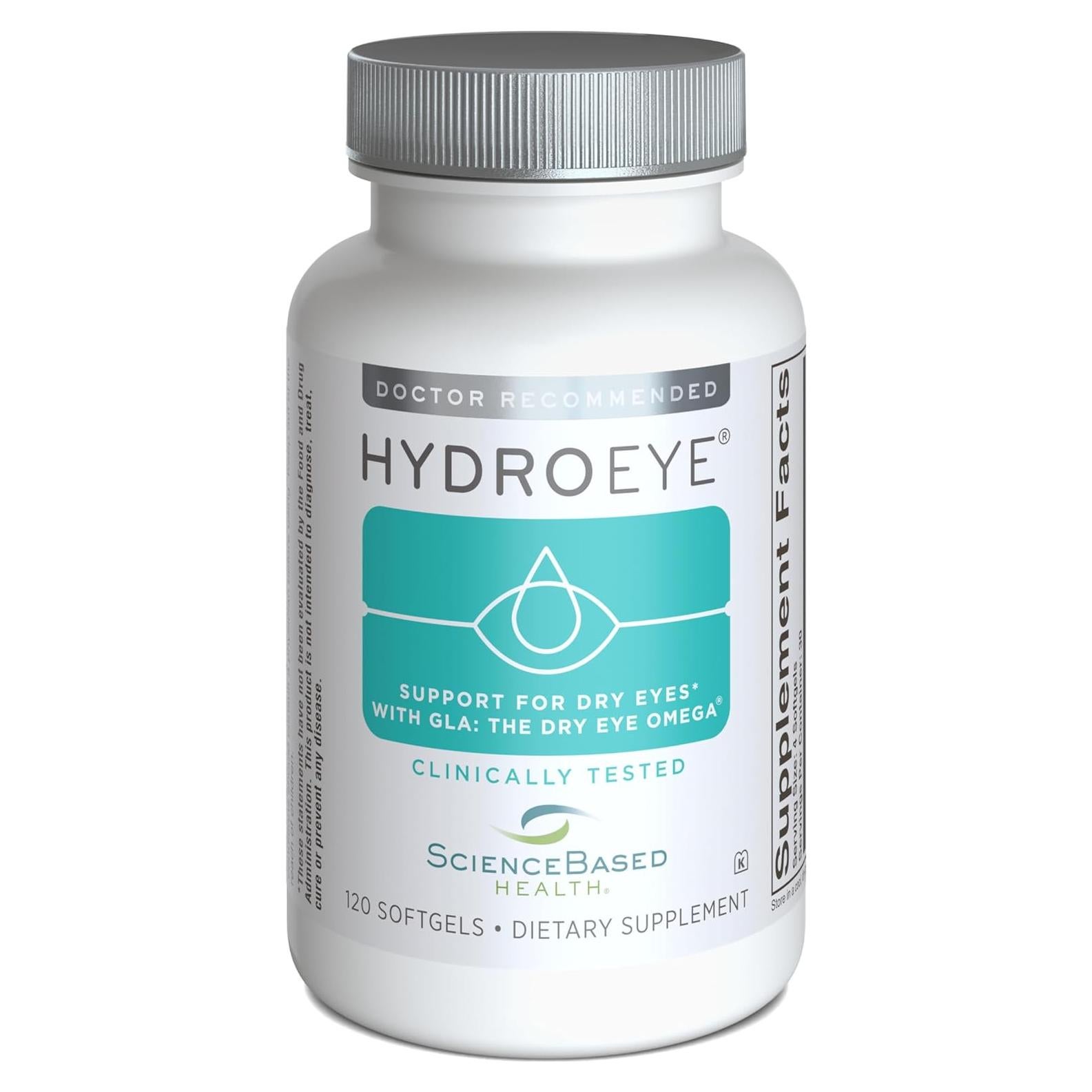 Suplemento Ocular HydroEye ScienceBased Health - 120 Softgels