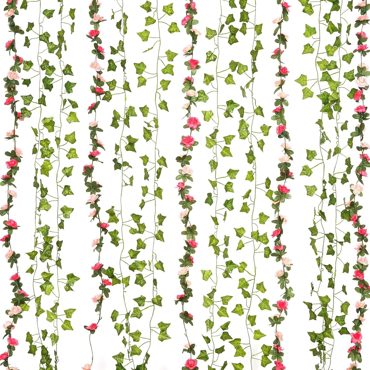 Guirnalda Artificial 10 Pcs BLEUM CADE Flores y Hiedra