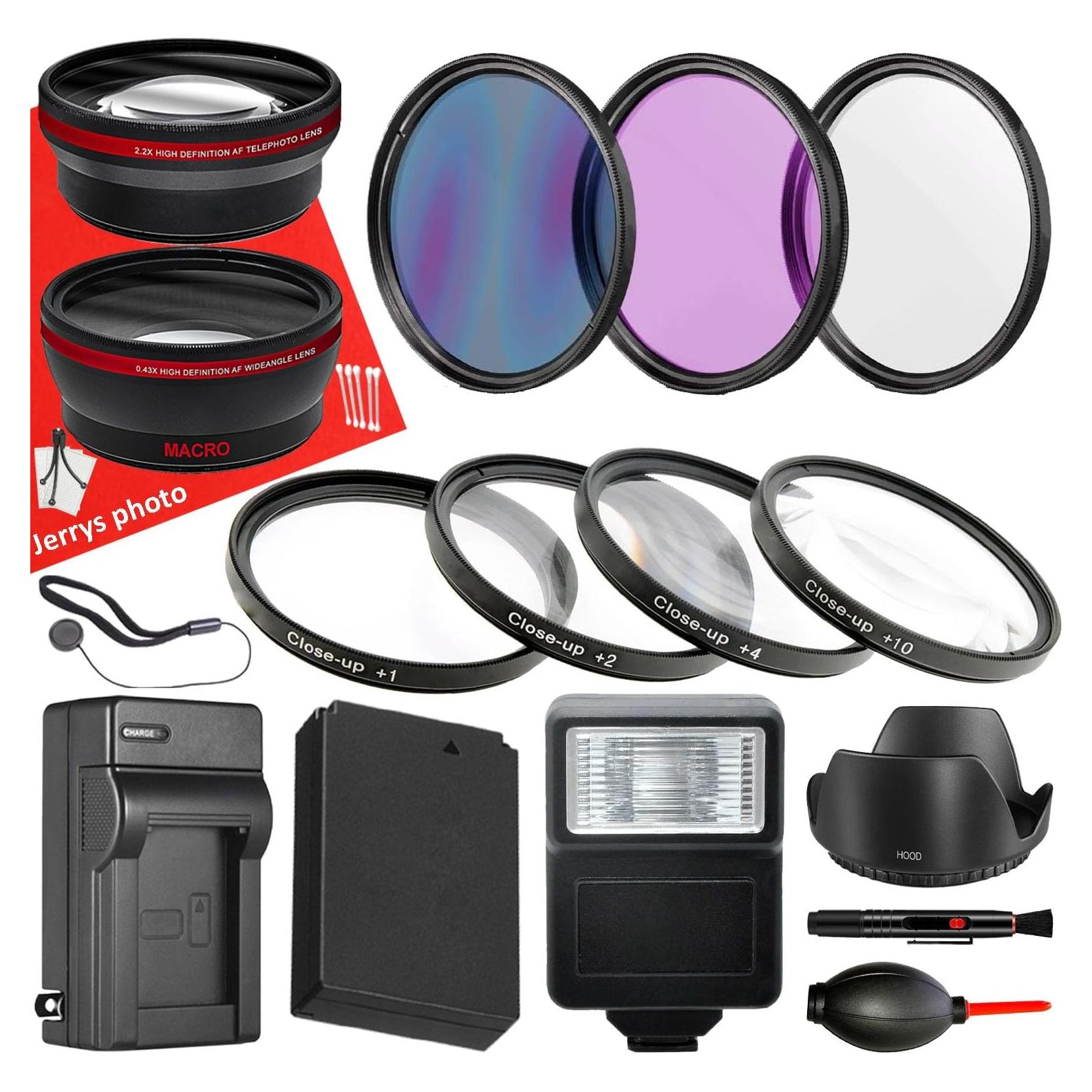 Paquete de Accesorios 58mm para Canon EOS Rebel T7 T6 T5 T3