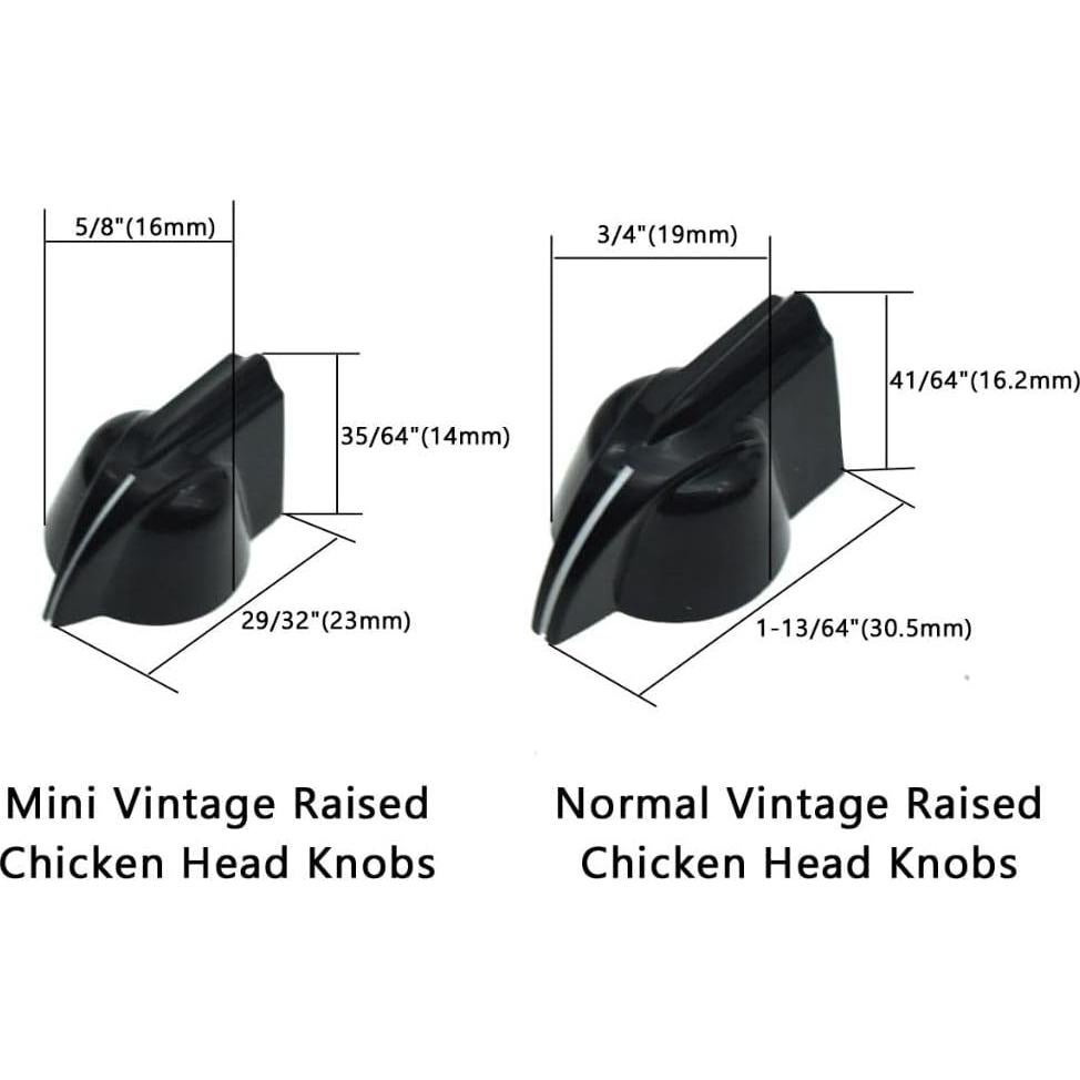 Dopro Perillas de Potenciómetro Mini Vintage 12-Pack Blanco Envejecido