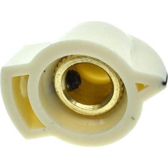 Dopro Perillas de Potenciómetro Mini Vintage 12-Pack Blanco Envejecido