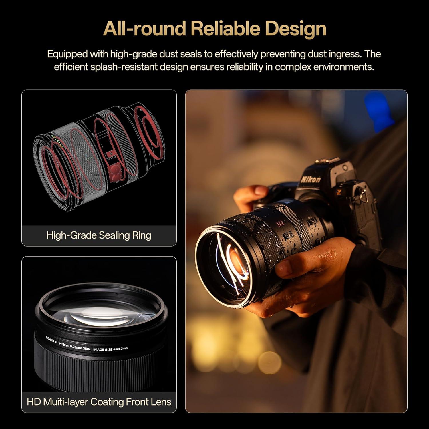 Lente Viltrox AF 135mm F1.8 para Nikon Z - Telefoto Fijo