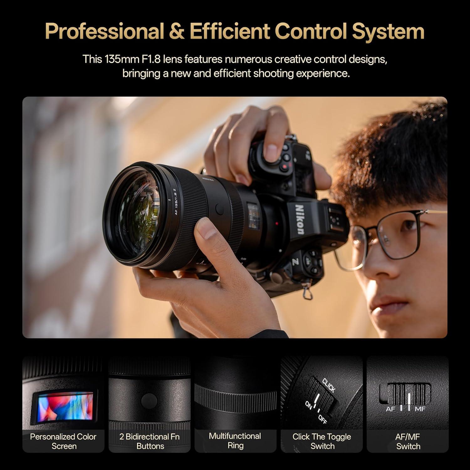 Lente Viltrox AF 135mm F1.8 para Nikon Z - Telefoto Fijo