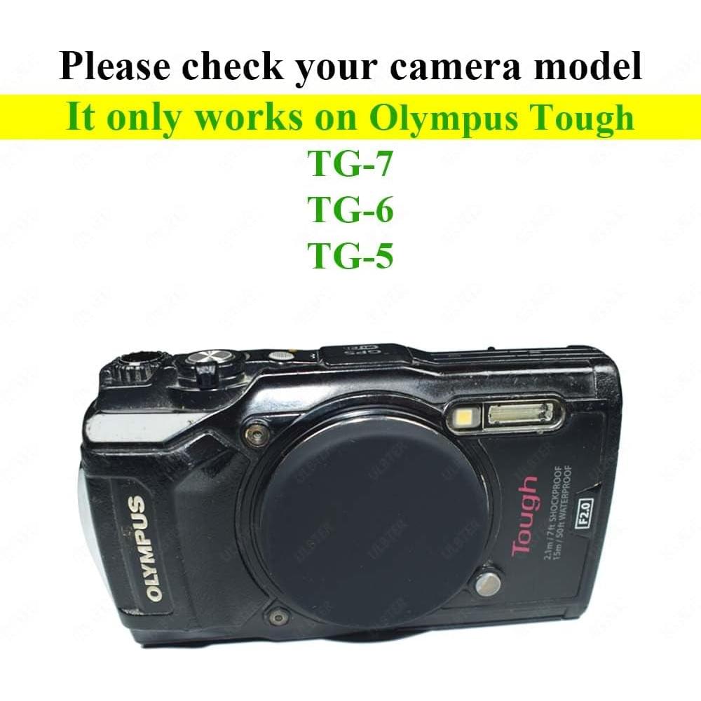 Tapa de Lente de Silicona ULBTER para Cámara Olympus Tough TG-7 TG-6 TG-5 - 2 Piezas